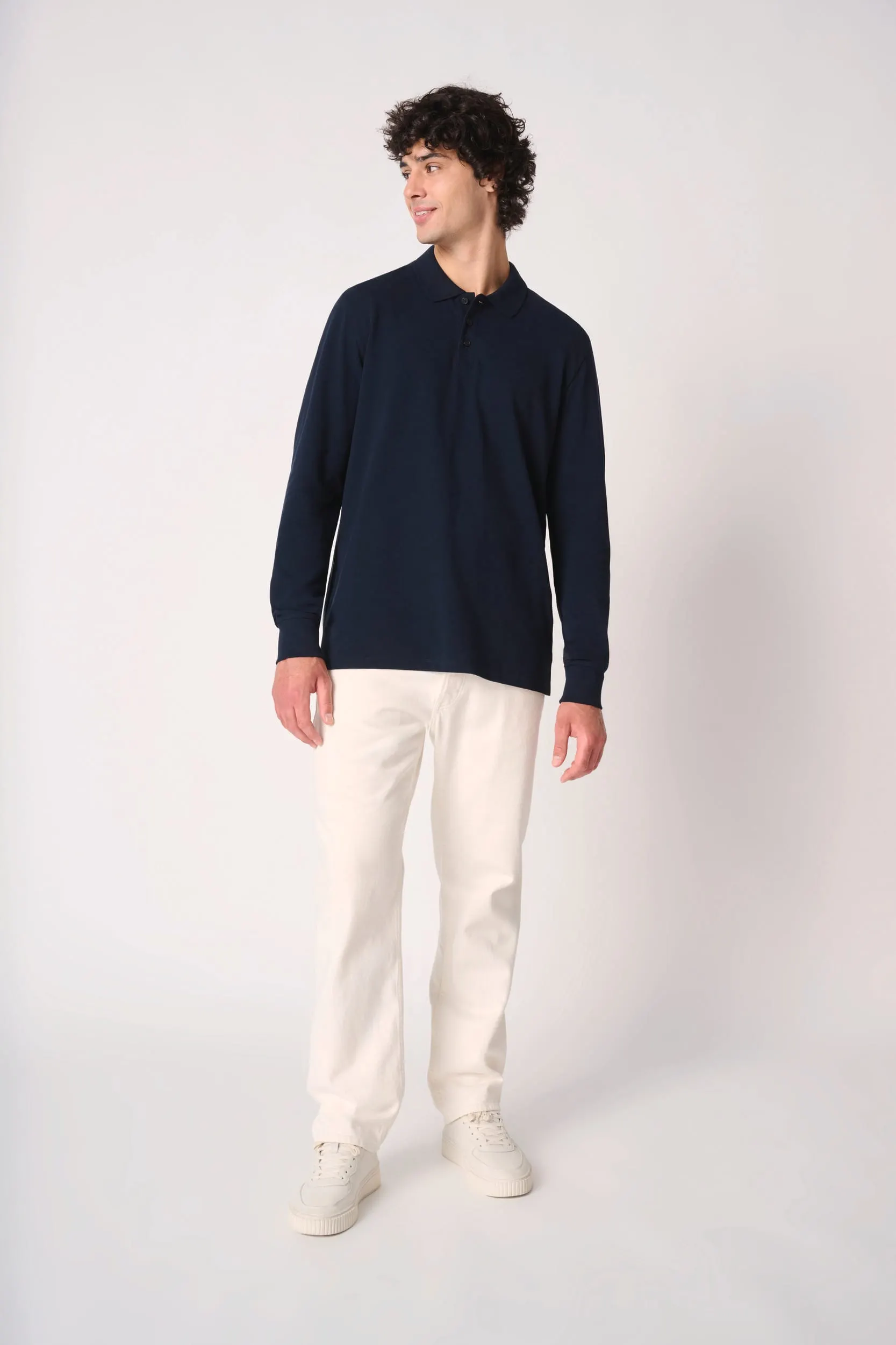 Polo punto piqué LSL hombre