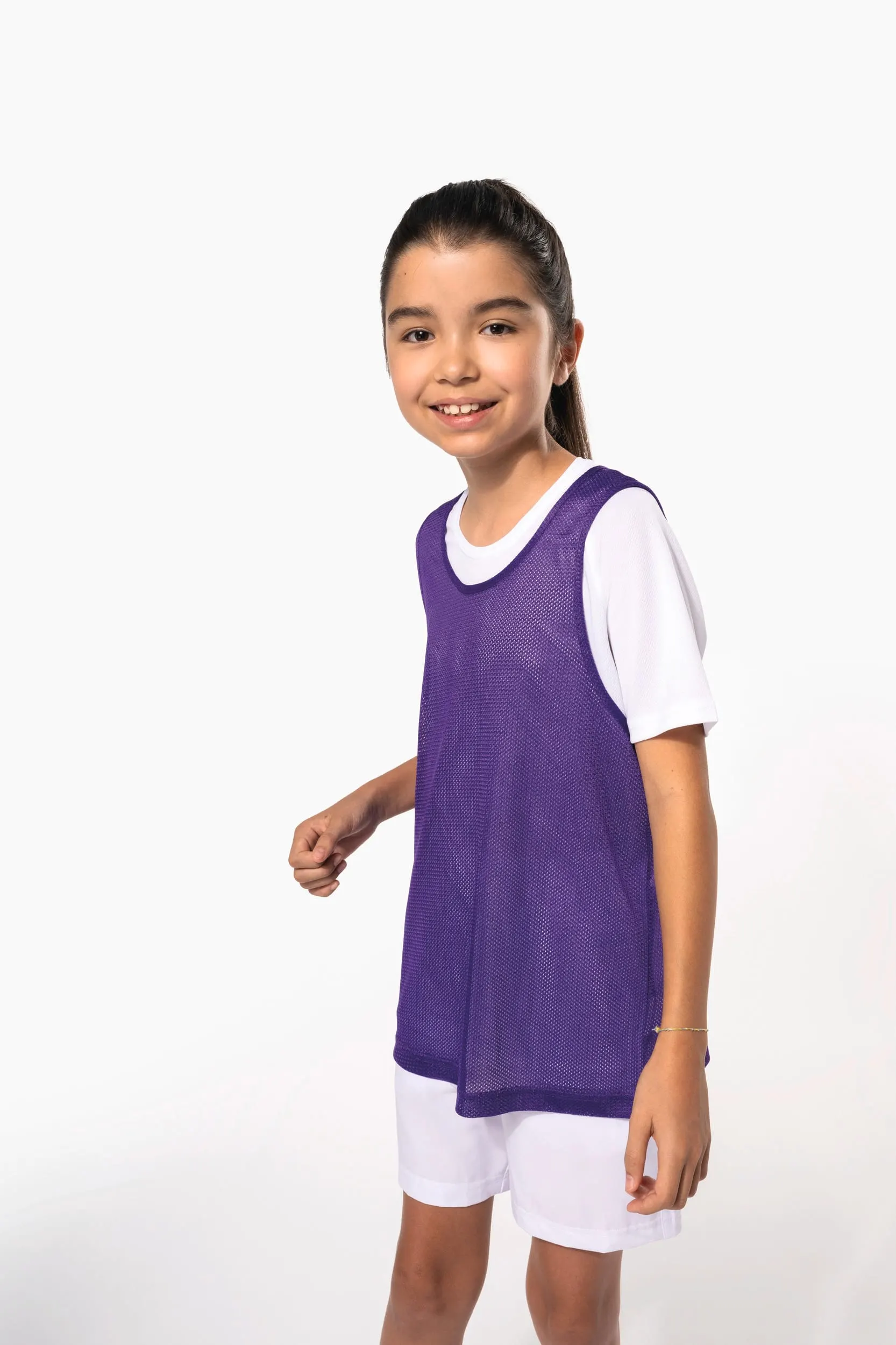 Peto ligero de rejilla multi-deportes para niños