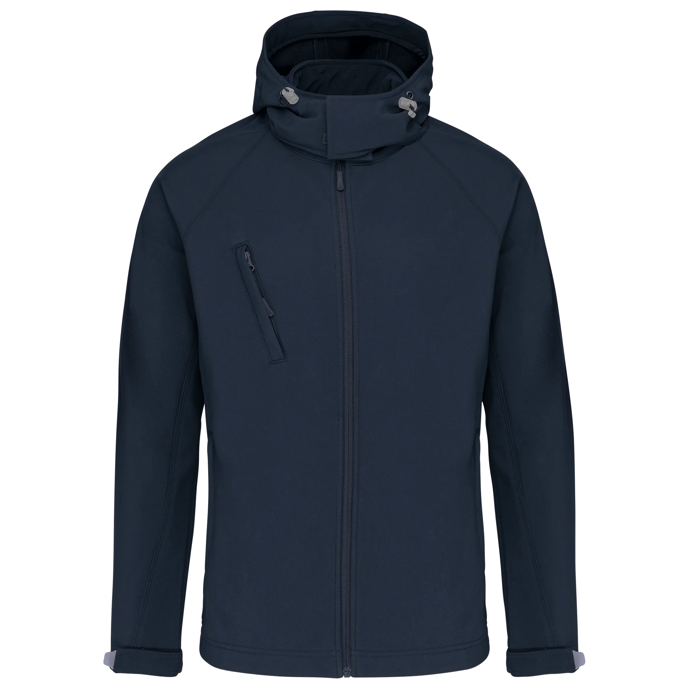 Chaqueta softshell con capucha extraíble hombre