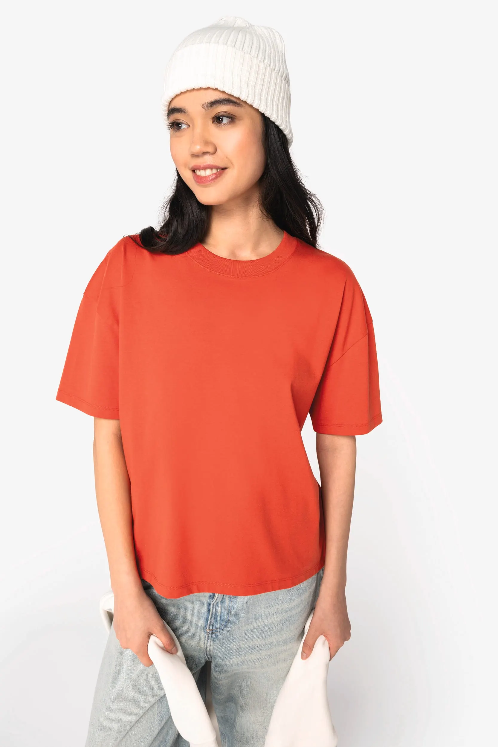 Camiseta ecorresponsable oversize mujer