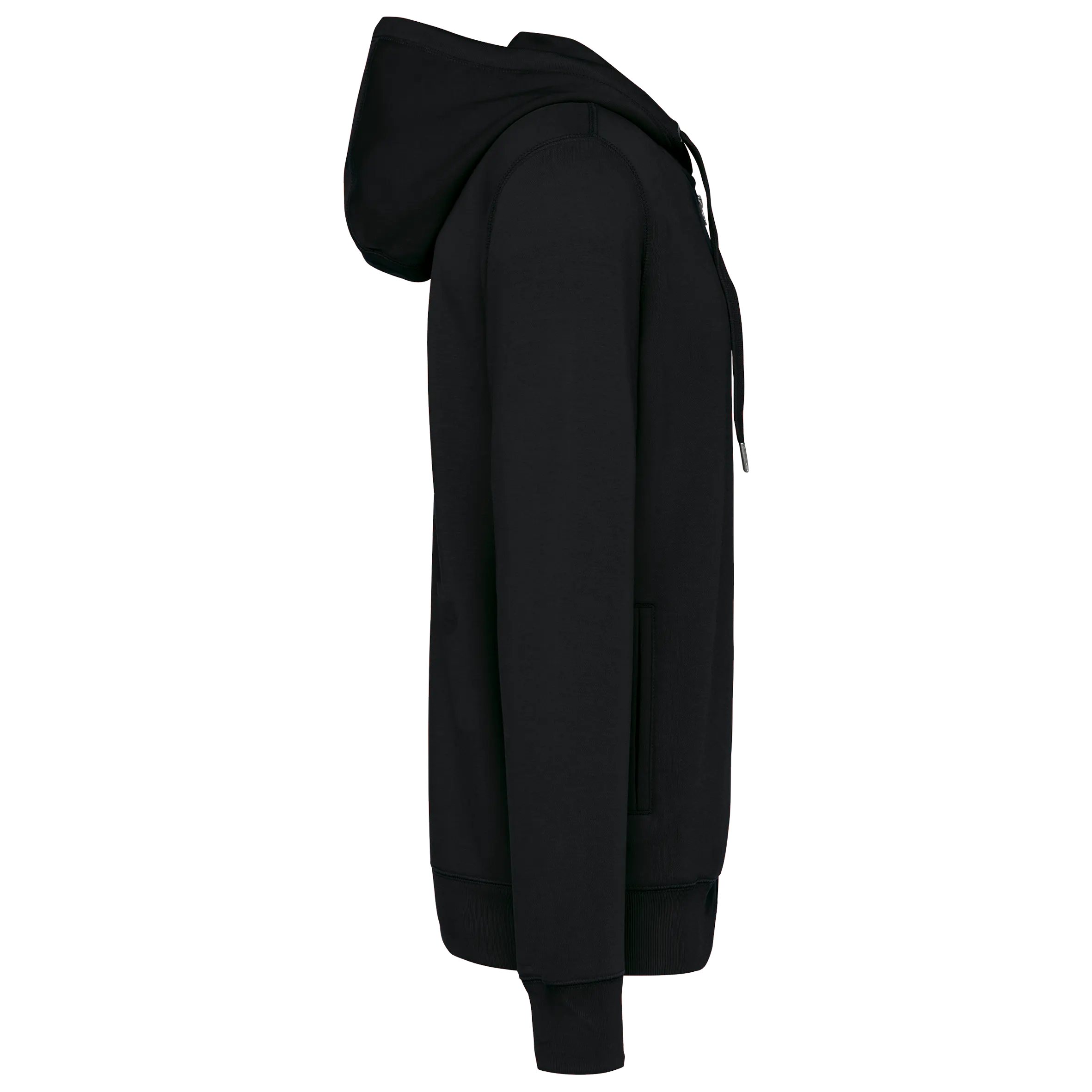 Sudadera ecorresponsable french terry con capucha y cremallera - Unisex