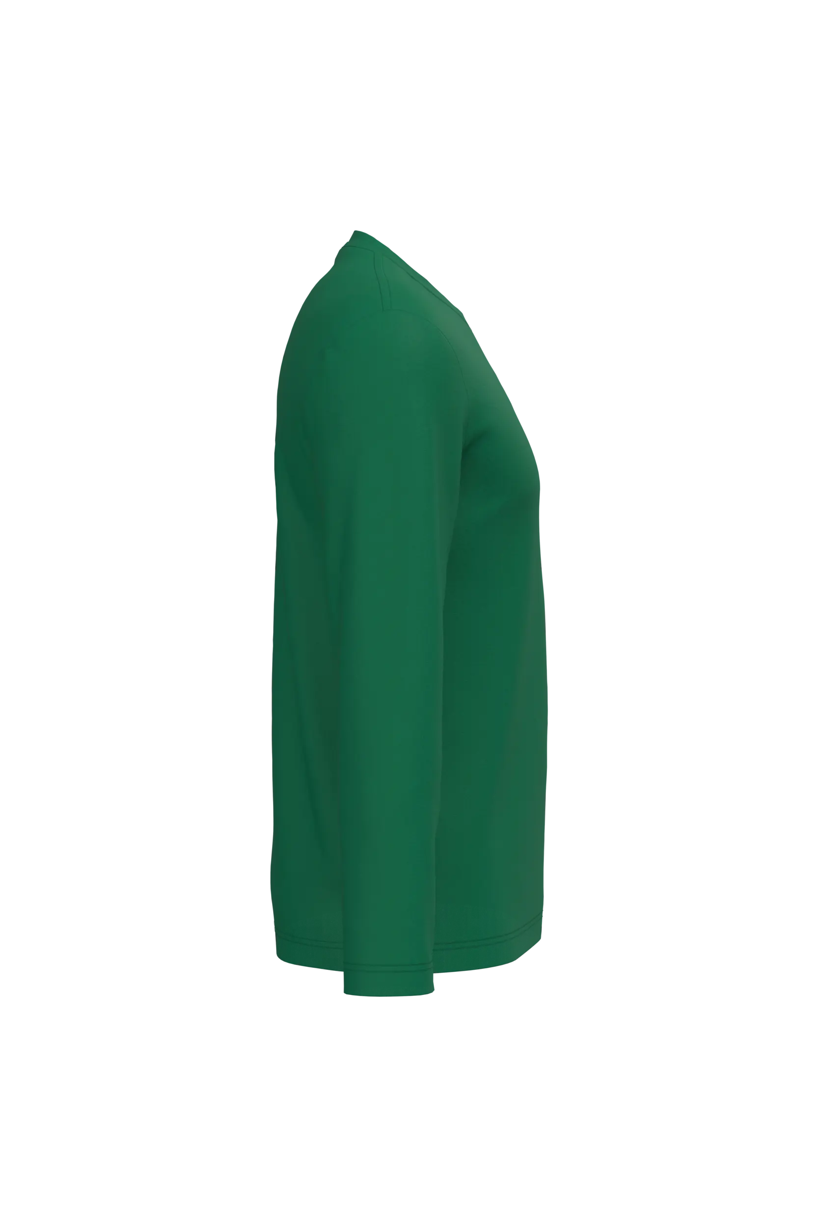 Camiseta maga larga y cuello redondo hombre