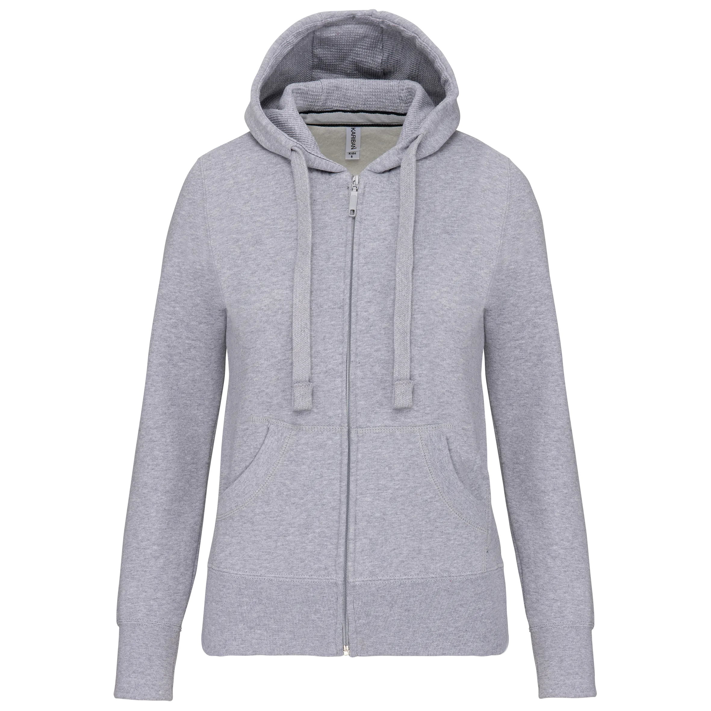 Sudadera con capucha y cremallera de mujer