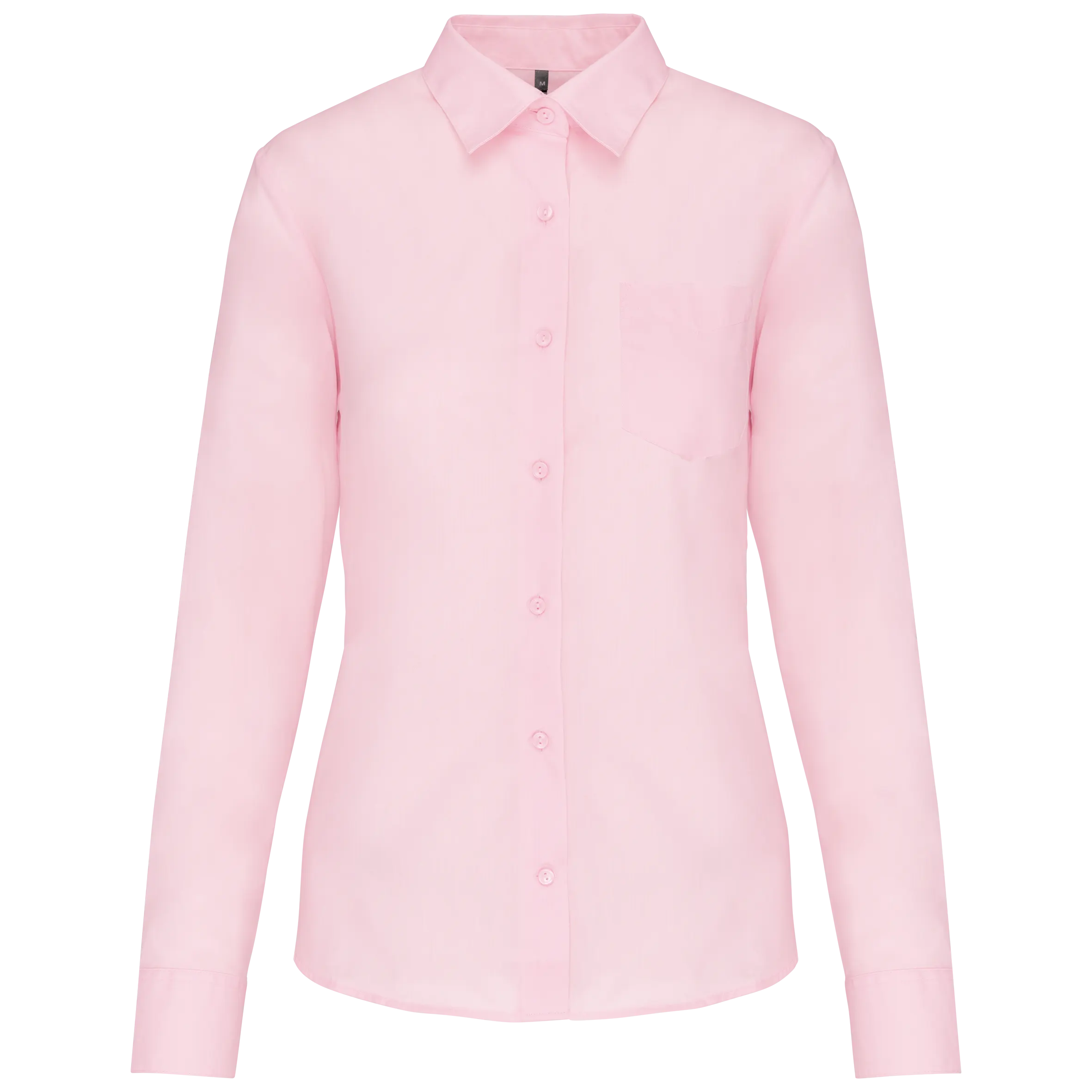 Camisa popelina de polialgodón manga larga mujer