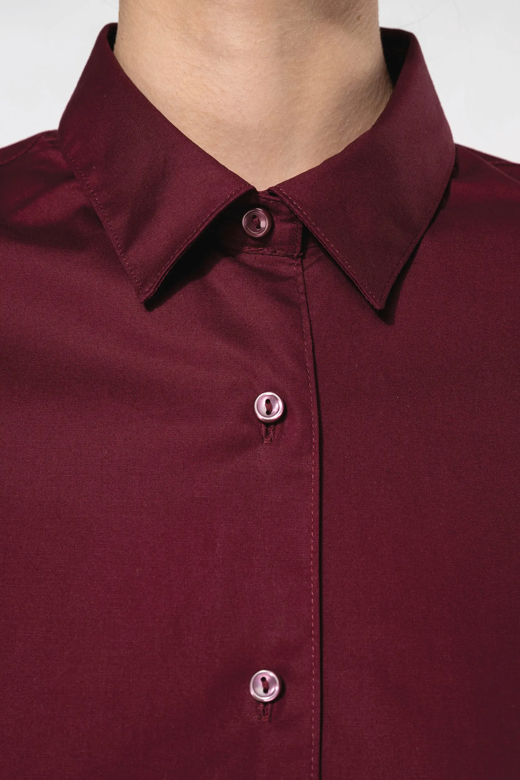 Camisa stretch manga larga mujer