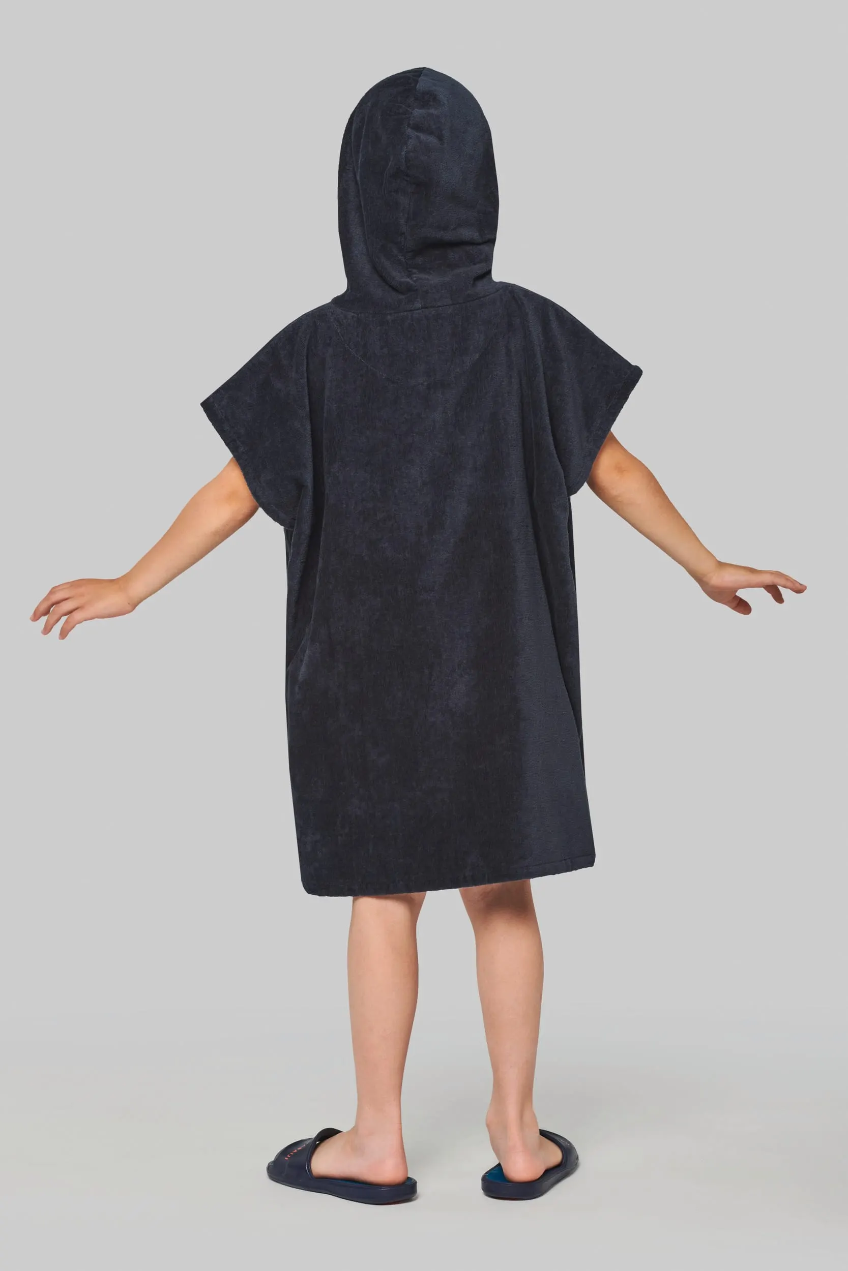 Poncho de rizo con capucha niño