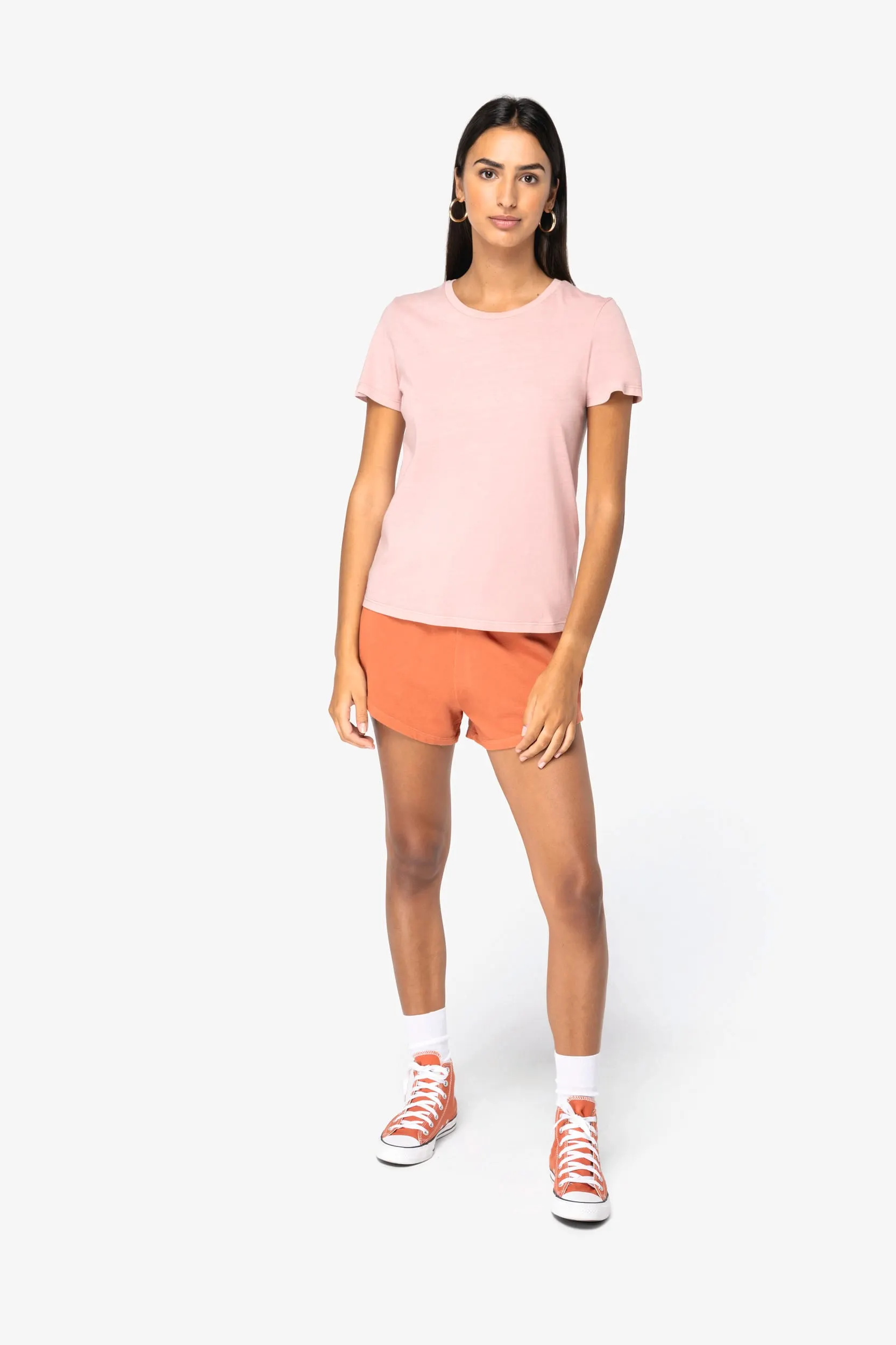 Camiseta ecorresponsable efecto lavado mujer