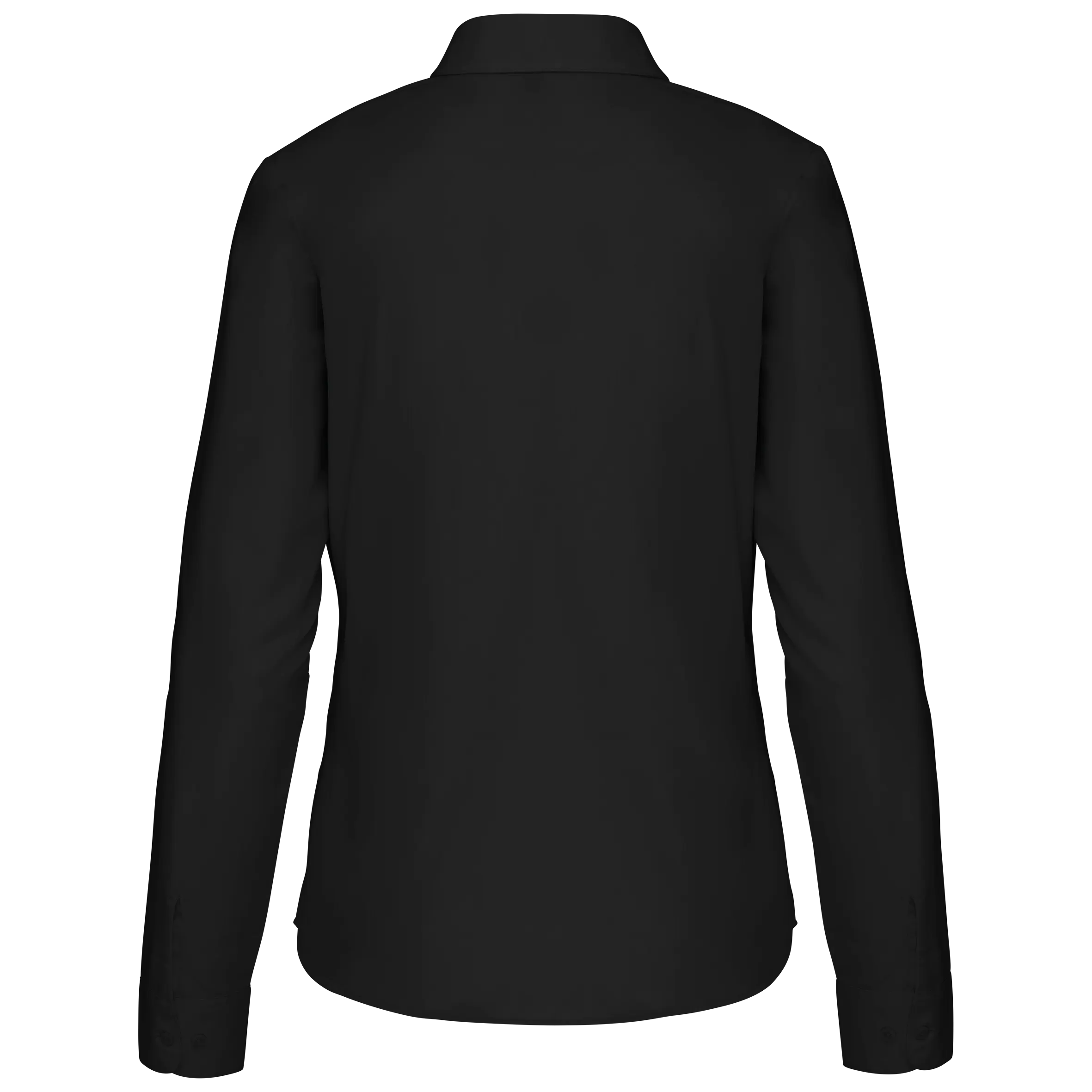 Camisa popelina de polialgodón manga larga mujer