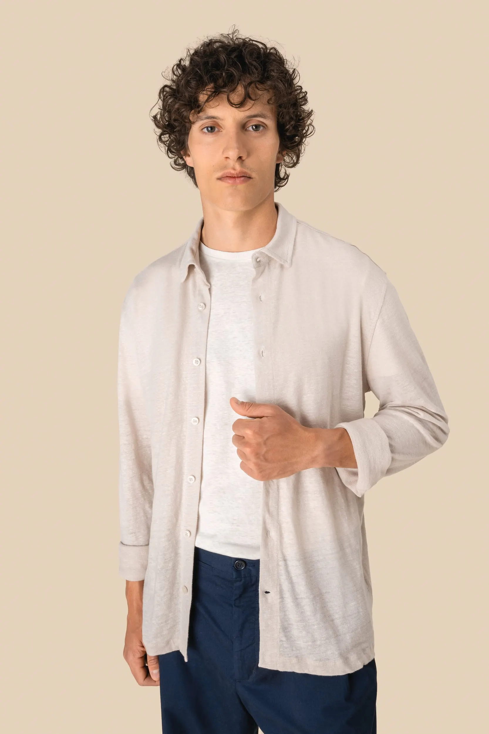 Camisa de lino hombre