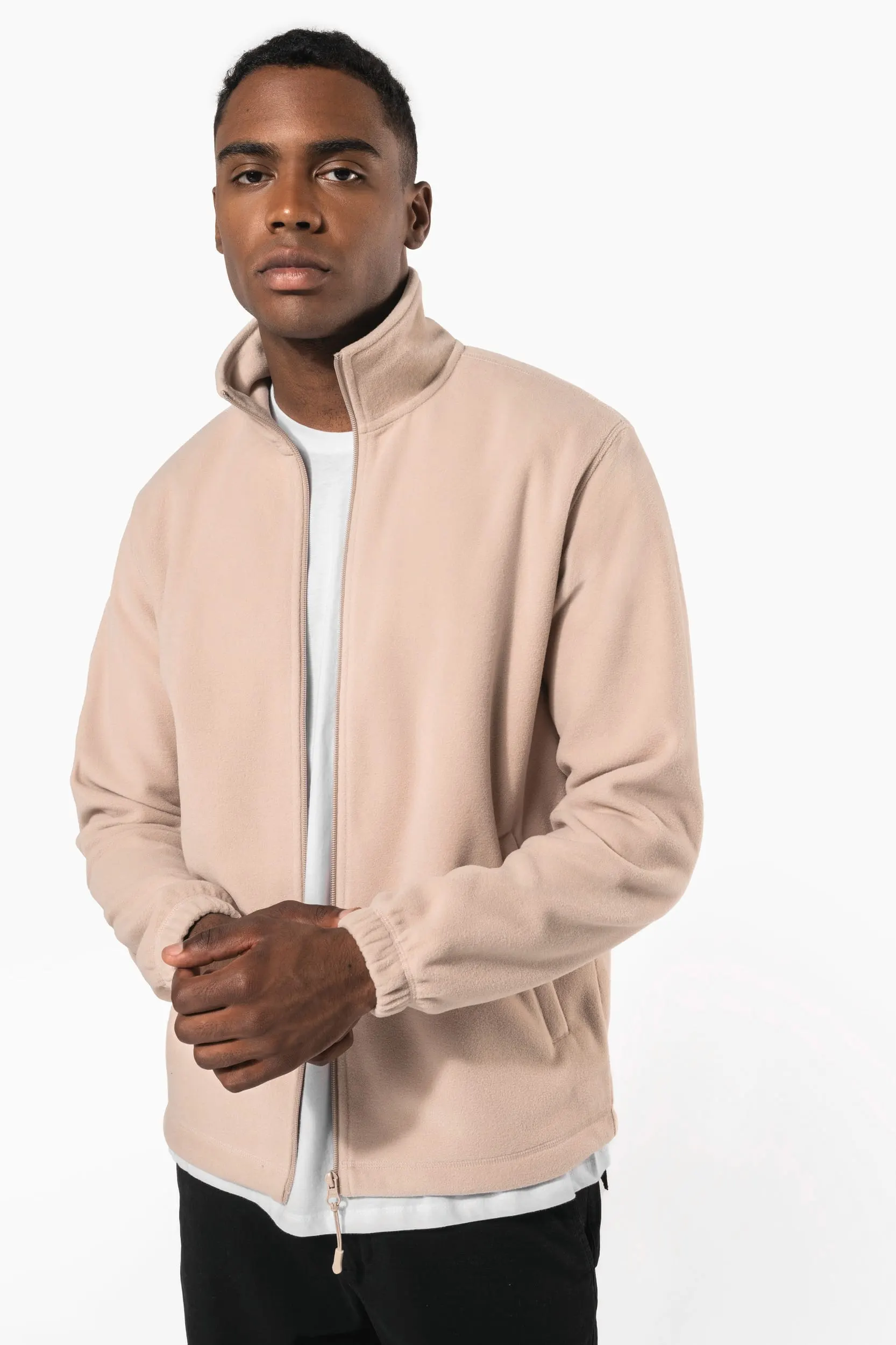 Chaqueta polar ajustable con puños elásticos