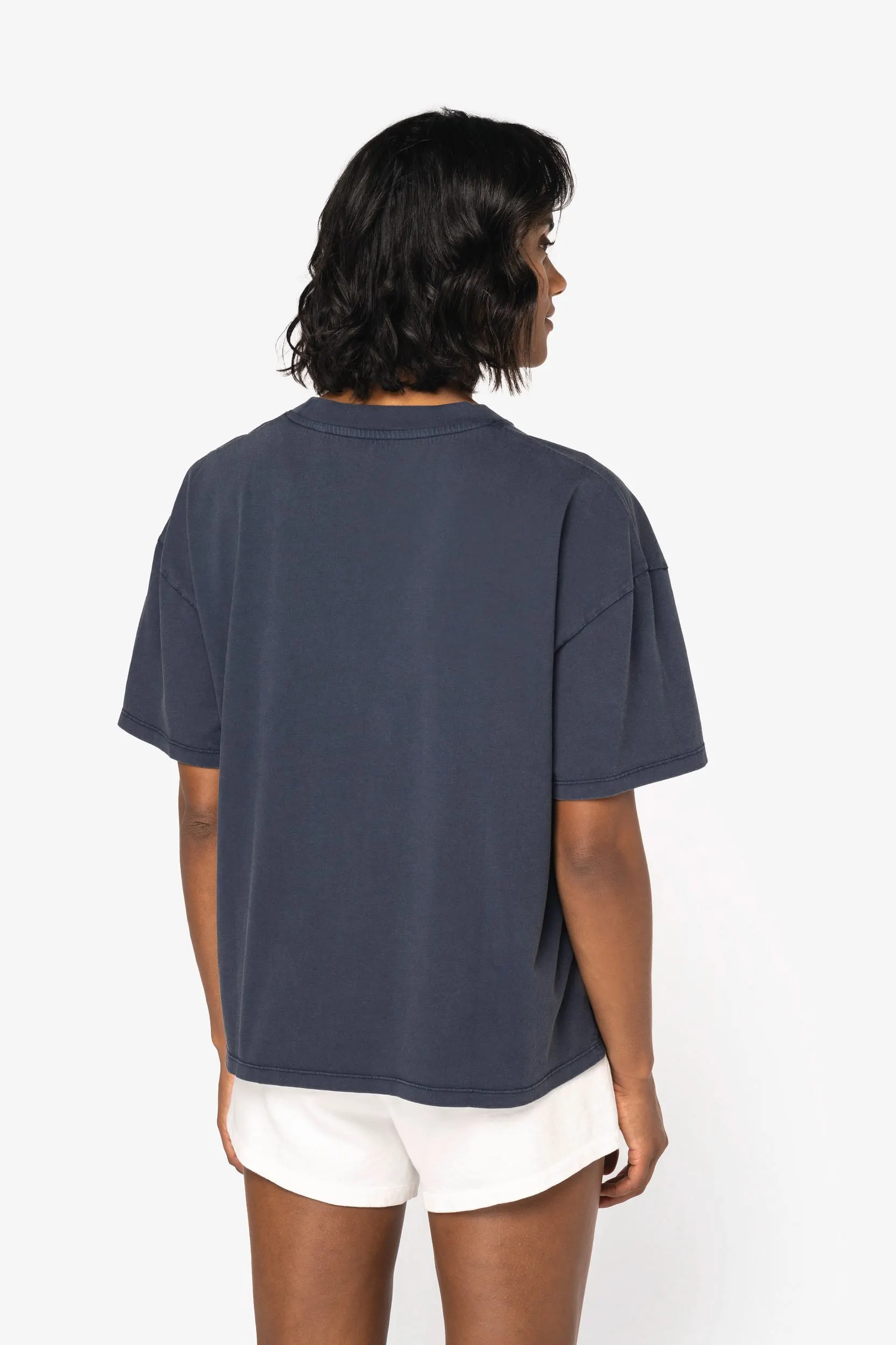 Camiseta ecorrersponsable oversize efecto lavado mujer