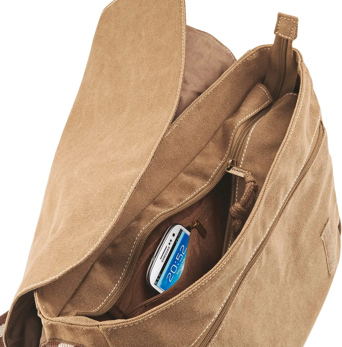 Bolsa mensajero canvas estilo vintage