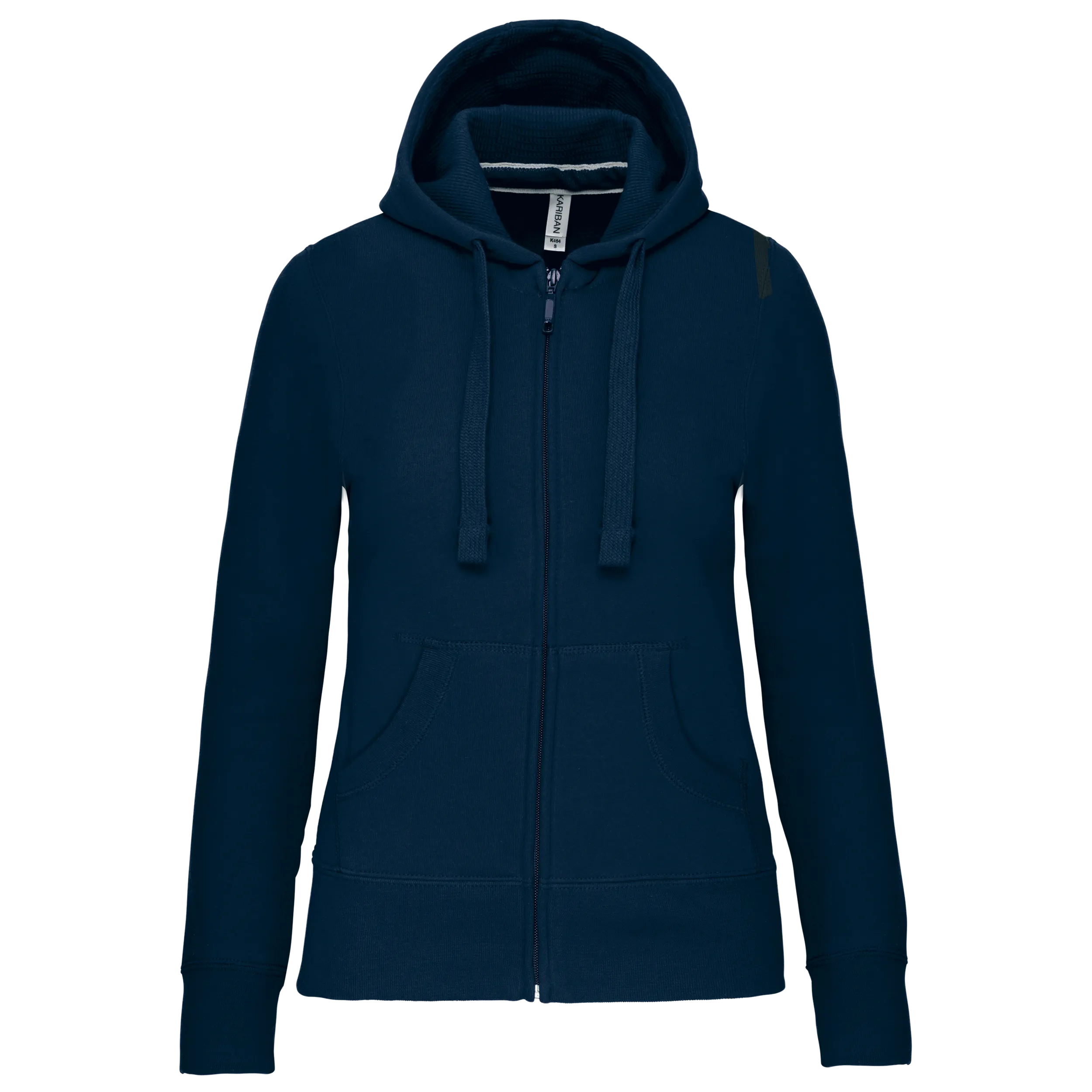 Sudadera con capucha y cremallera de mujer