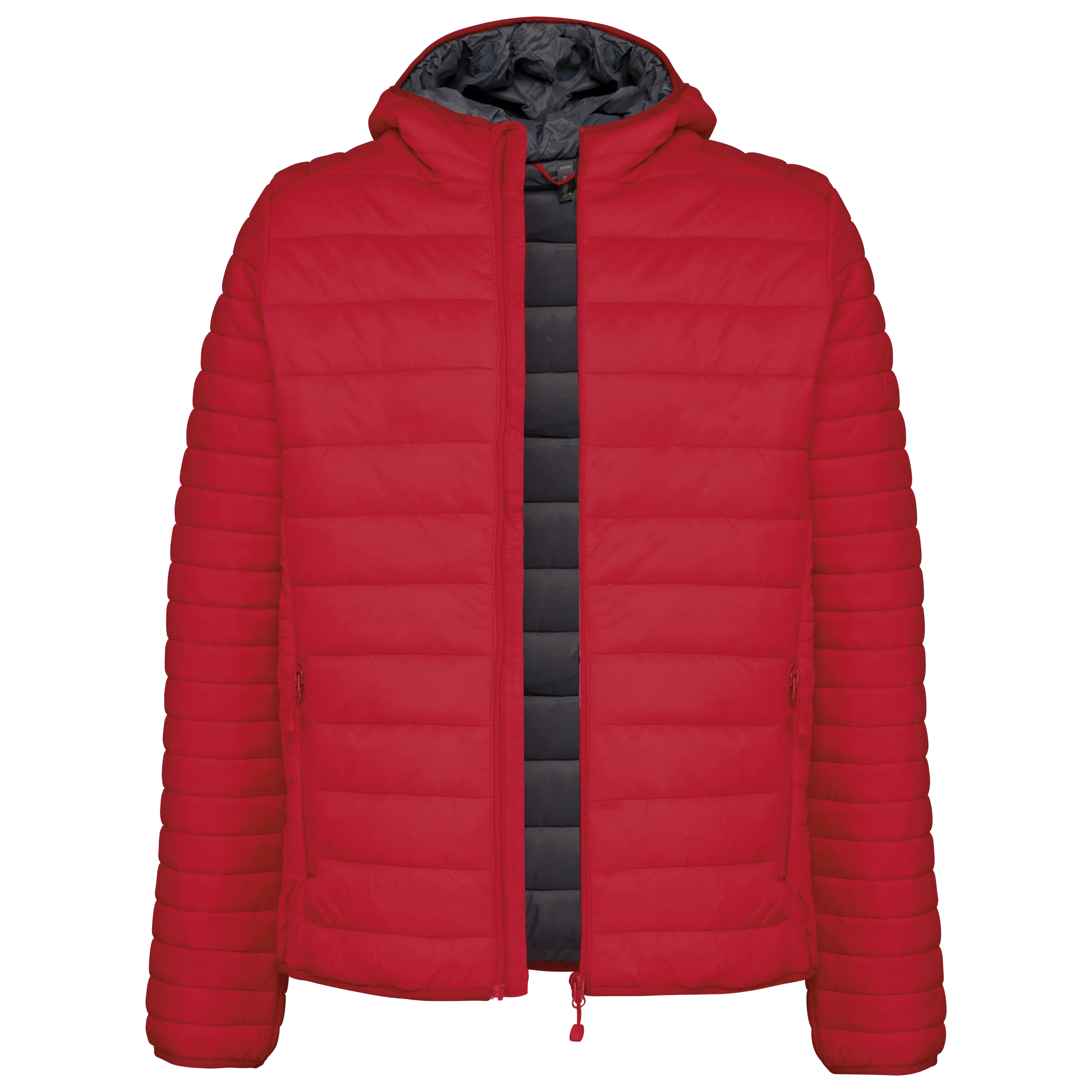 Chaqueta acolchada y ligera con capucha hombre