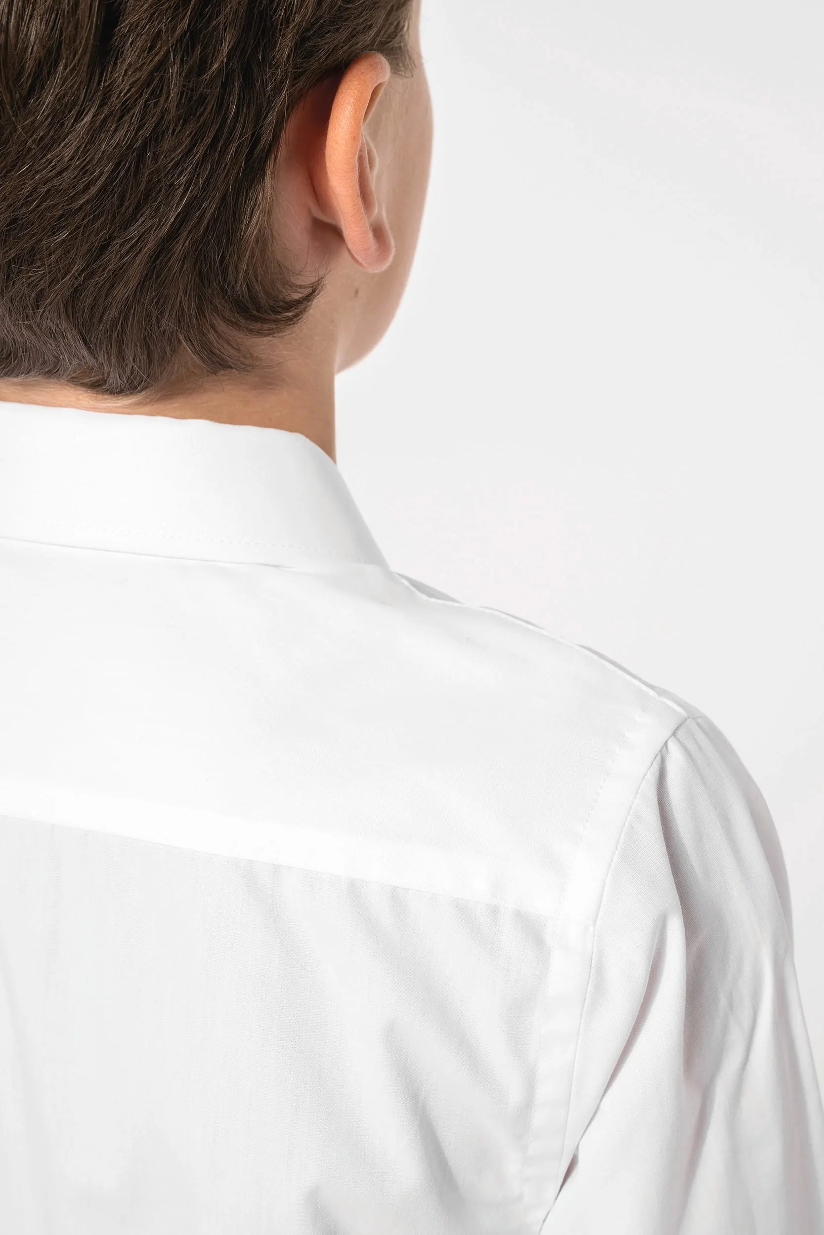 Camisa popelina manga larga niños