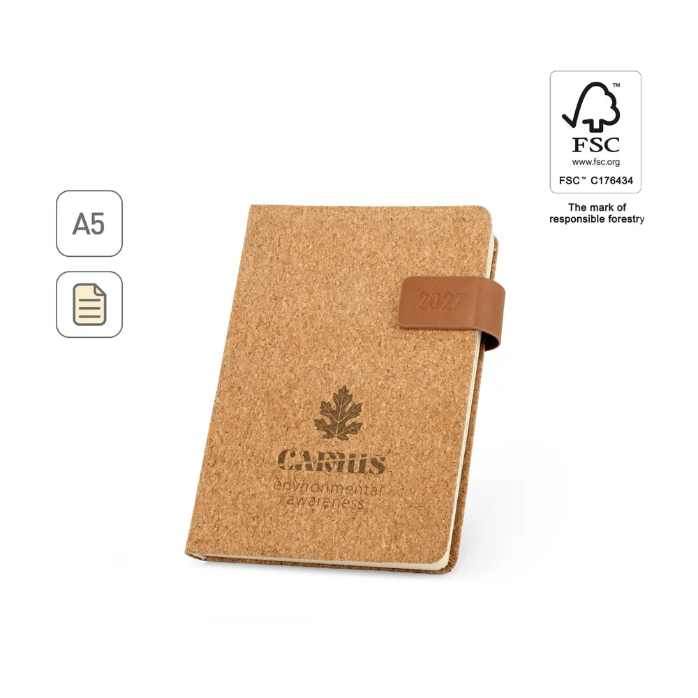 CAMUS A5. Agenda A5 de corcho
