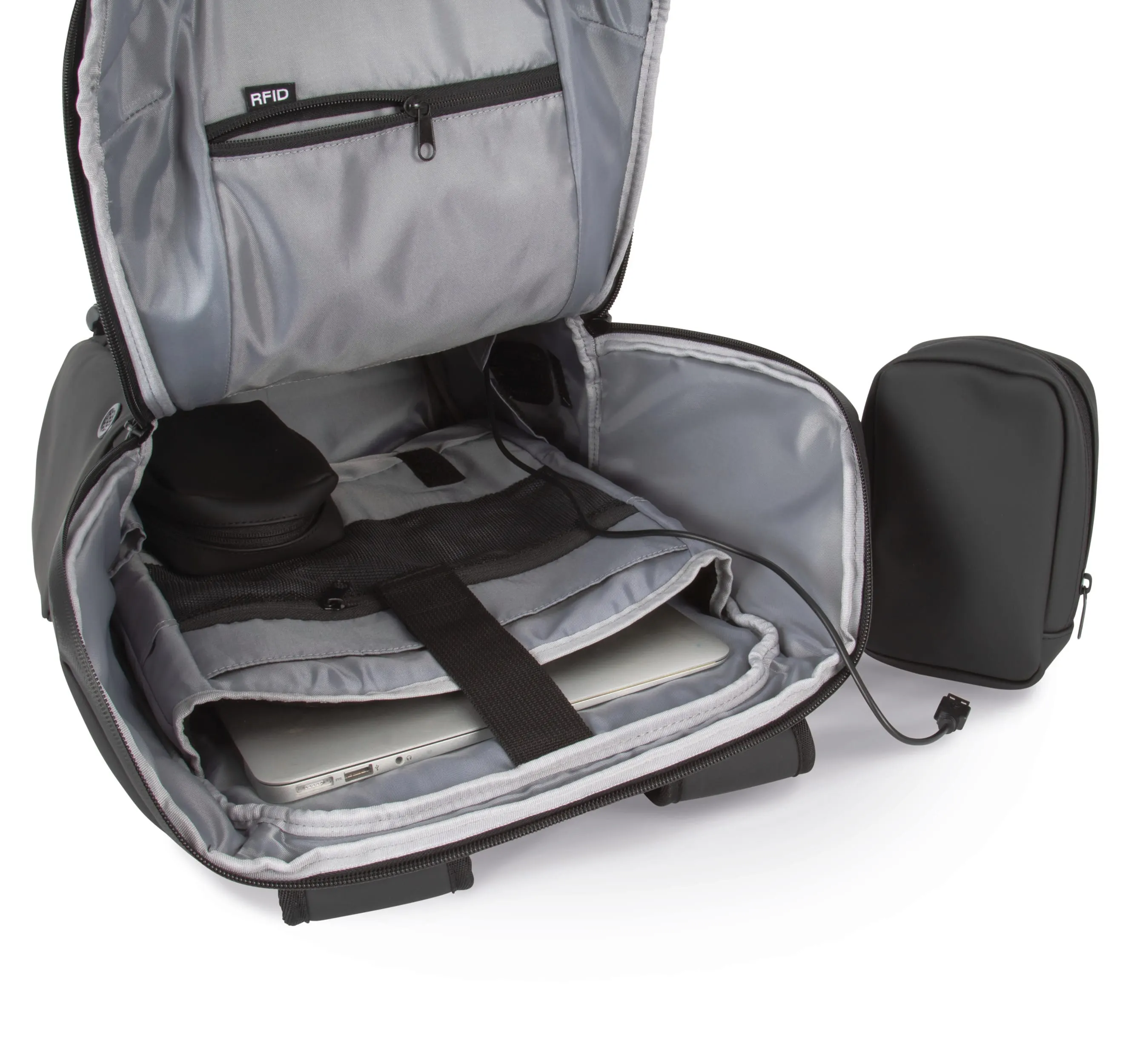 Mochila antirrobo impermeable con portacasco