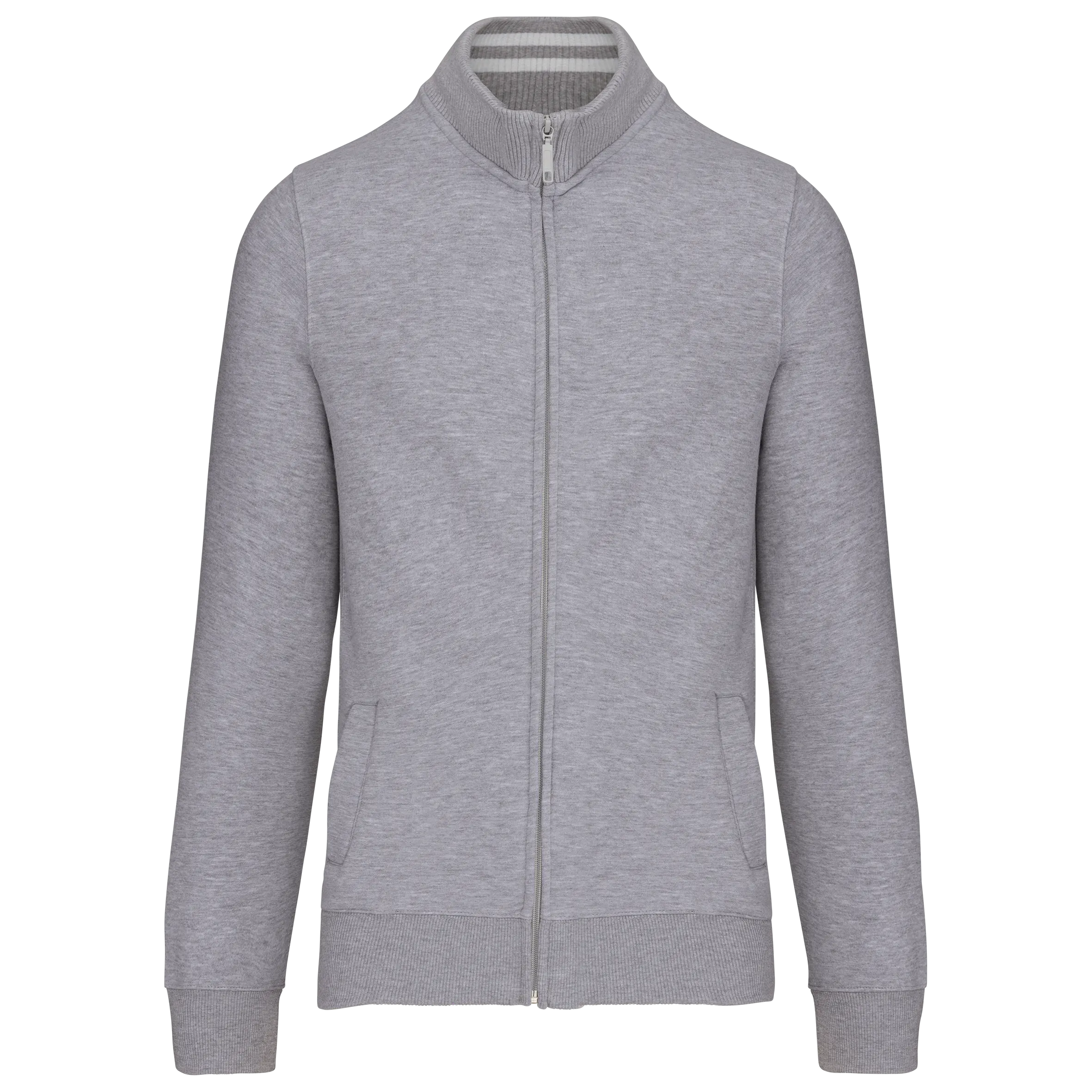 Chaqueta de felpa con cremallera hombre