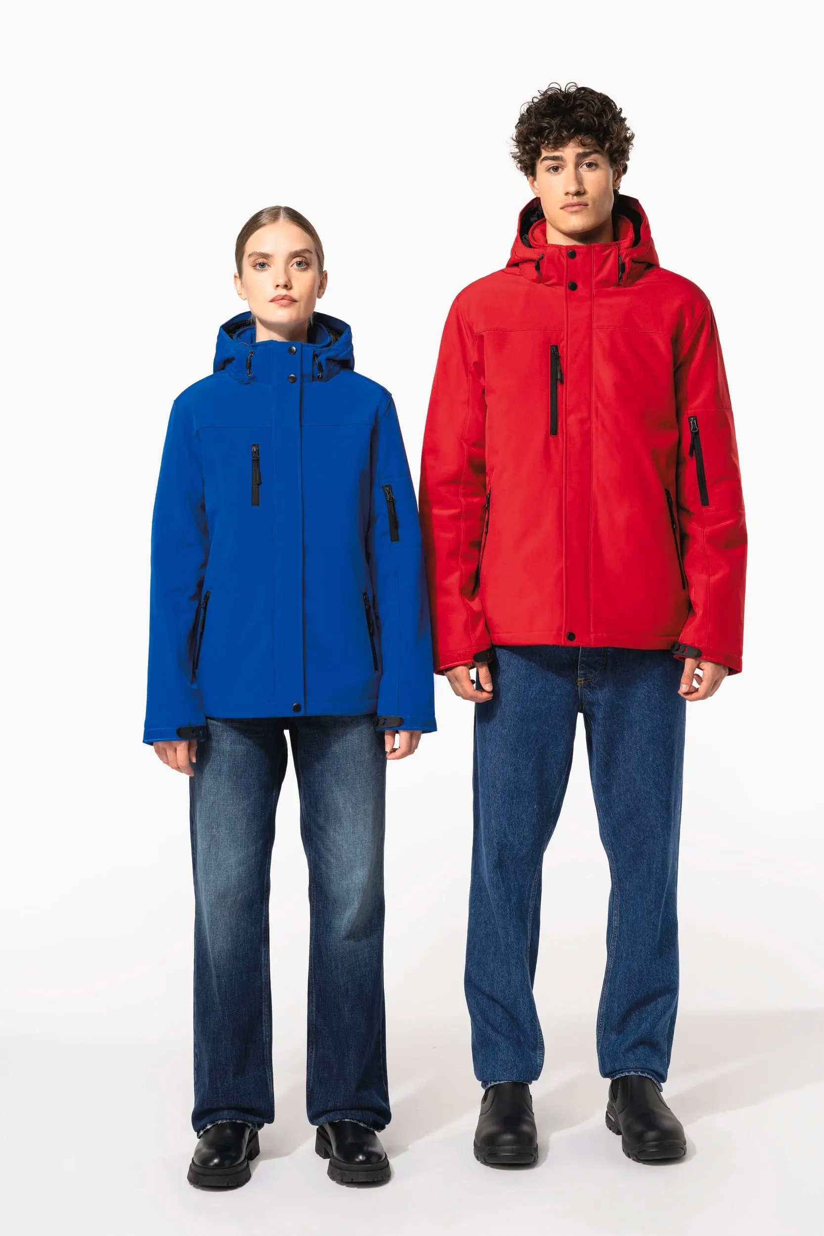Parka softshell acolchada con capucha mujer