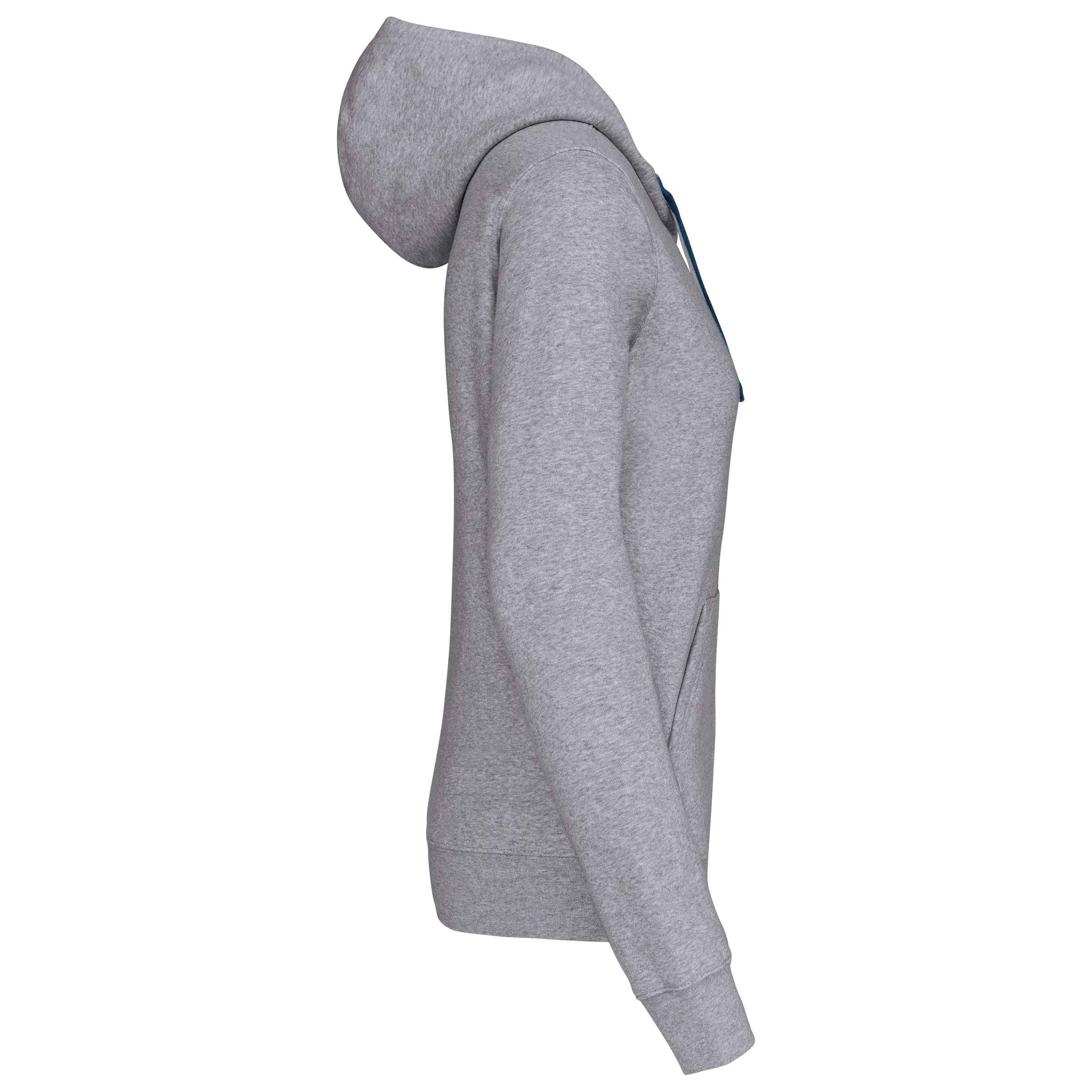 Sudadera capucha contrastada mujer