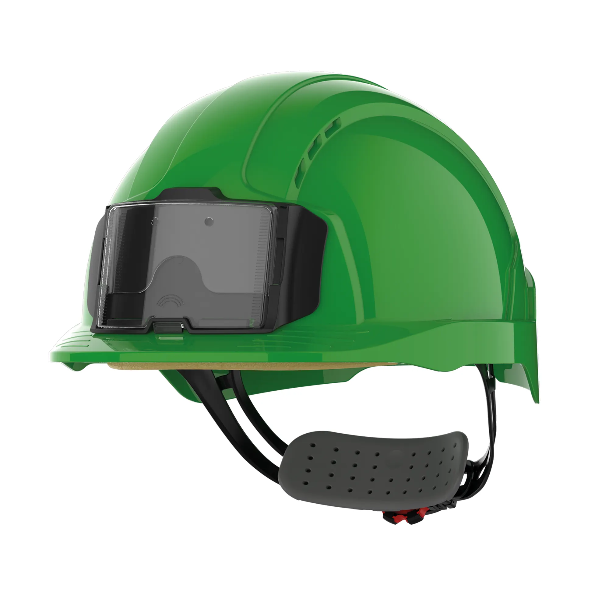 Casco de seguridad EVOLite® con portacredenciales, ventilado, ajuste con rueda