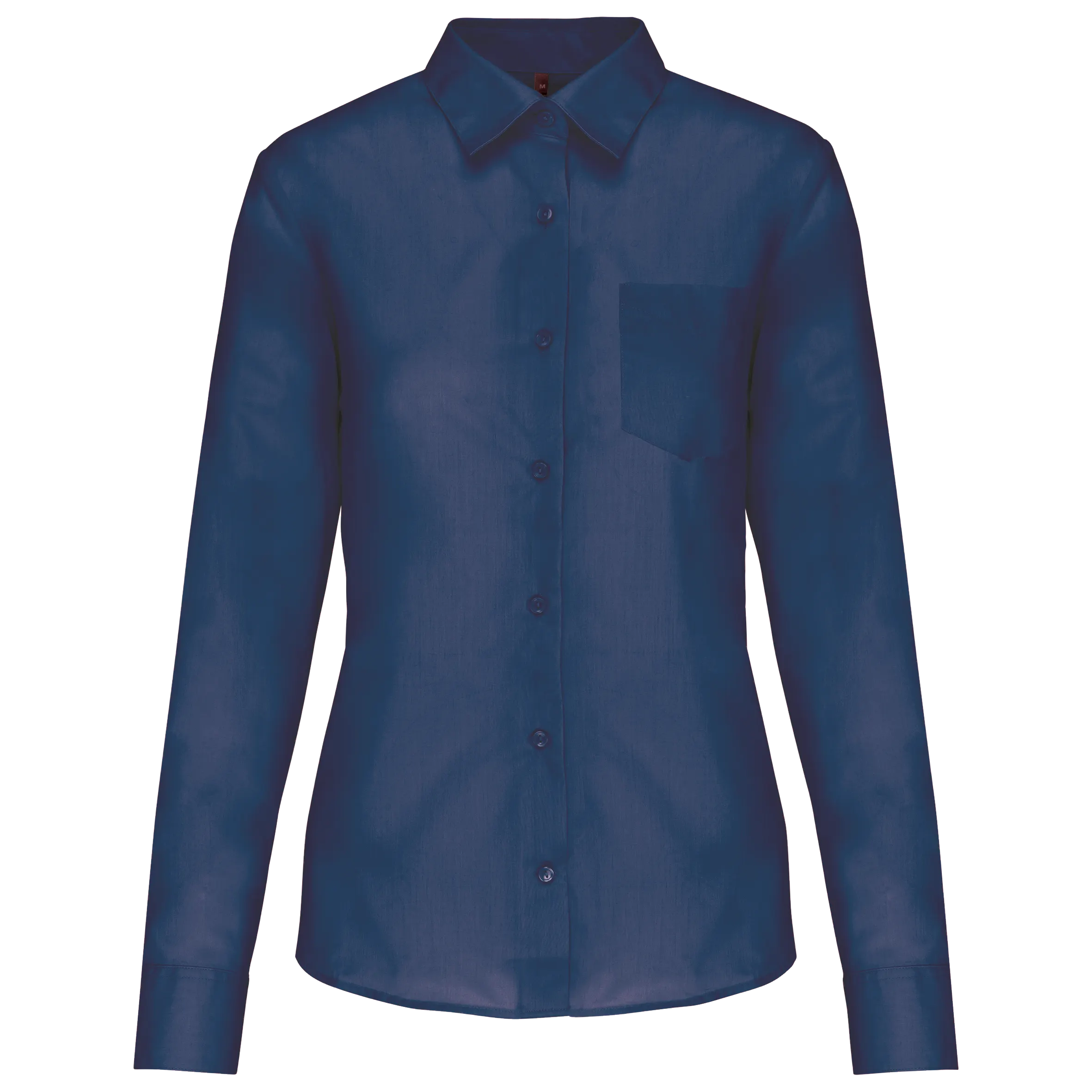Camisa popelina de polialgodón manga larga mujer