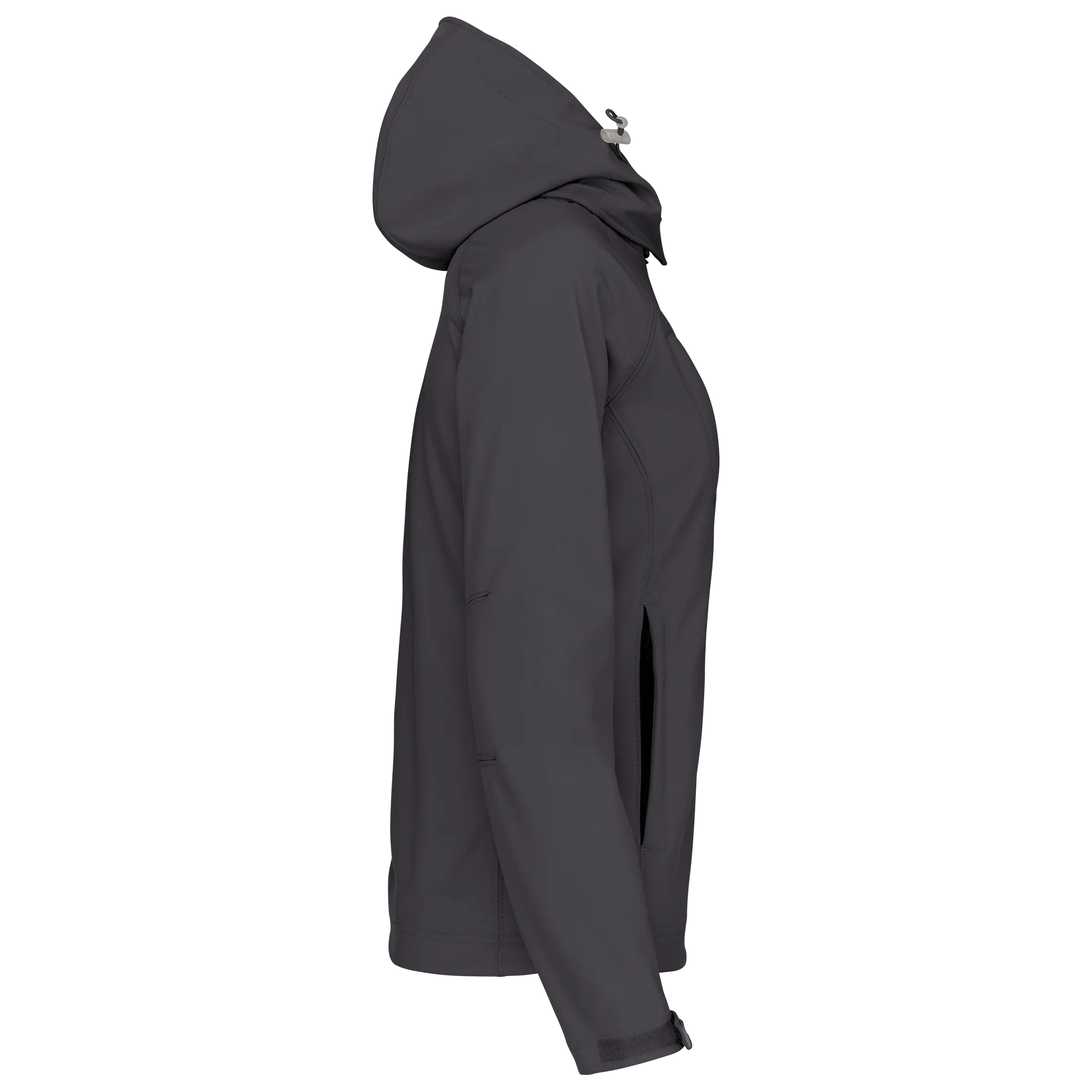 Chaqueta softshell con capucha extraíble mujer