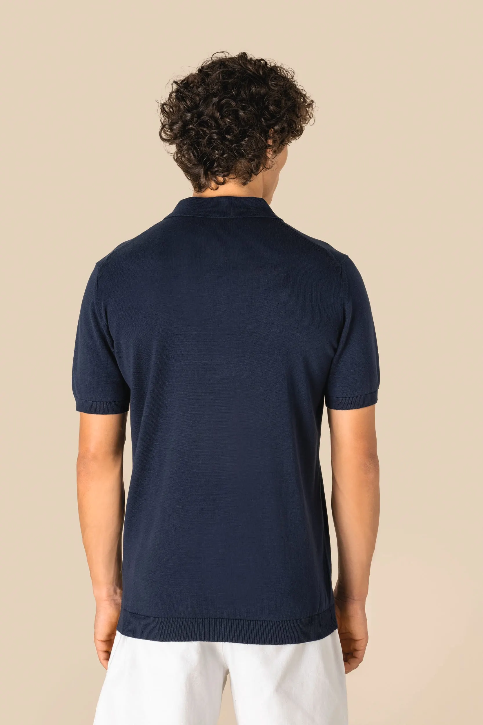 Polo ecorresponsable de punto hombre