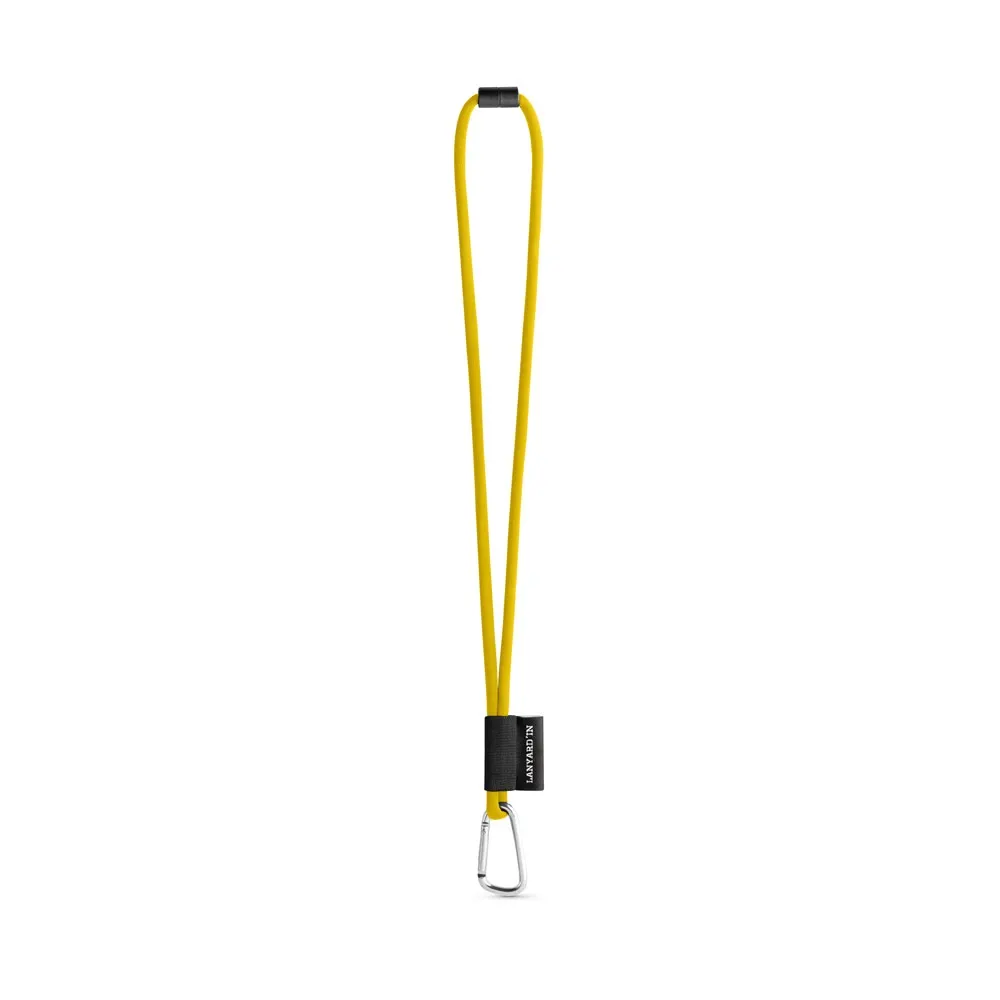 75089. SET Lanyard TUBE Long (Ø 7 mm) con mosquetón en forma de D de 55 mm y cierre de seguridad de Ø 7 mm