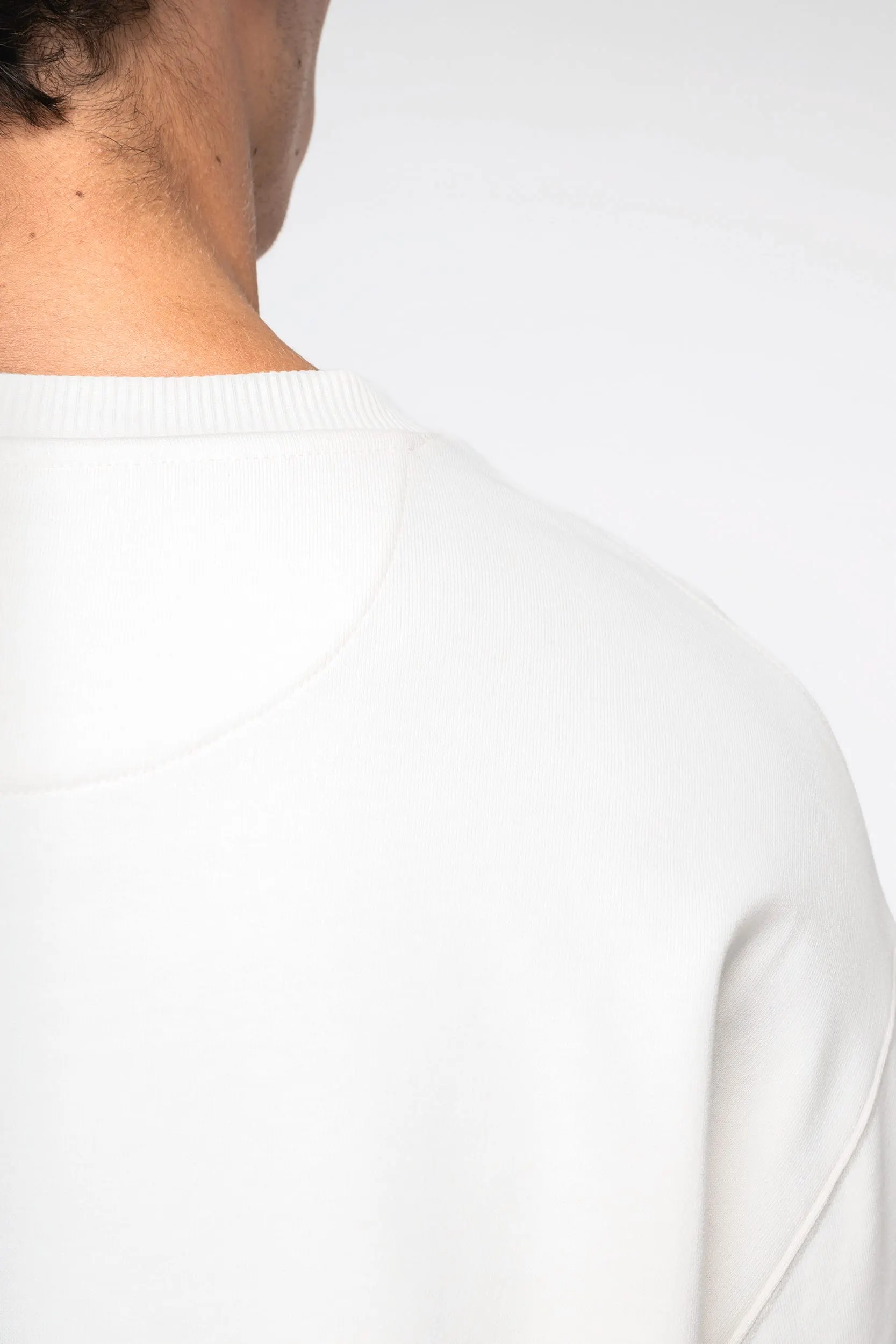 Sudadera ecorresponsable cuello redondo y hombros caídos French Terry unisex