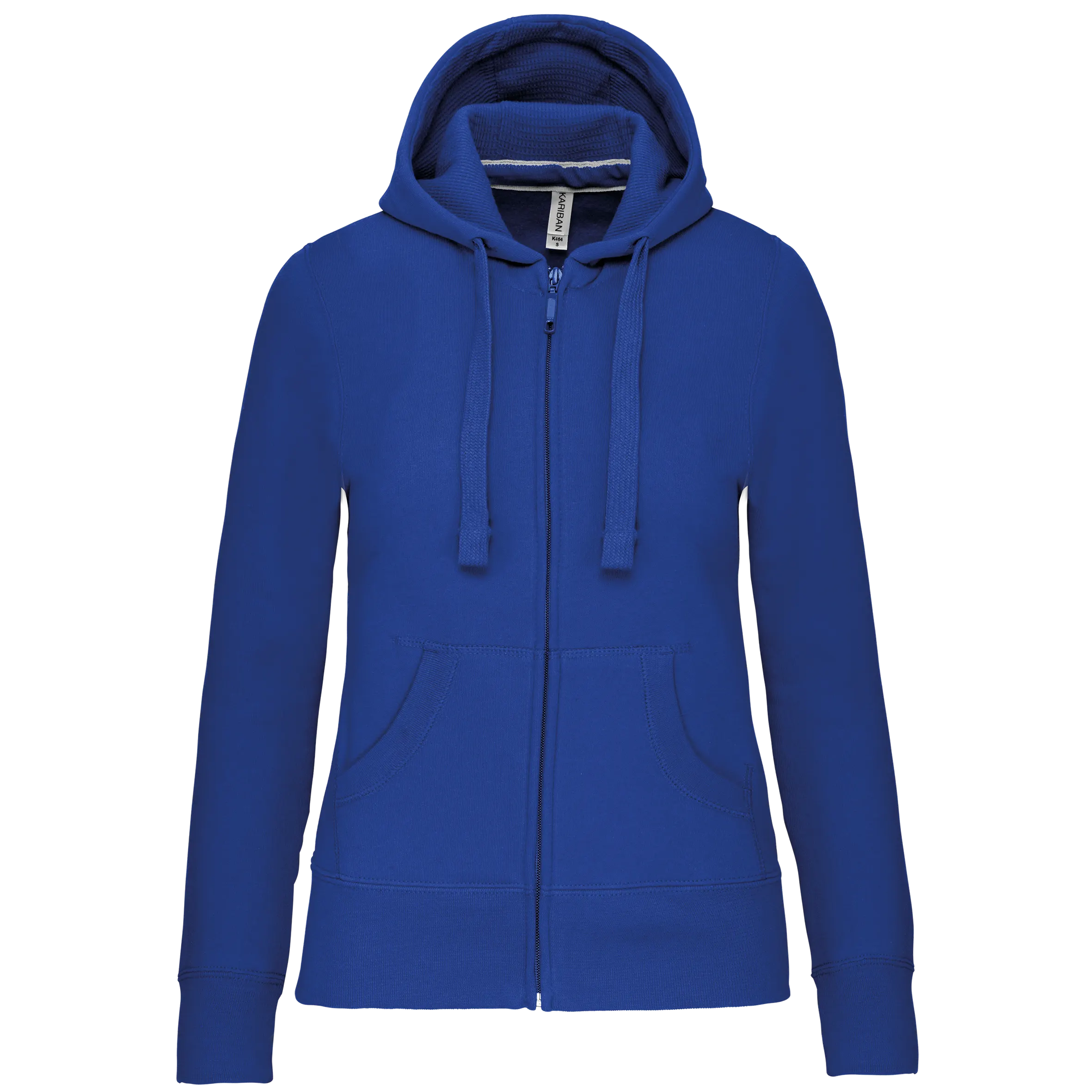 Sudadera con capucha y cremallera de mujer
