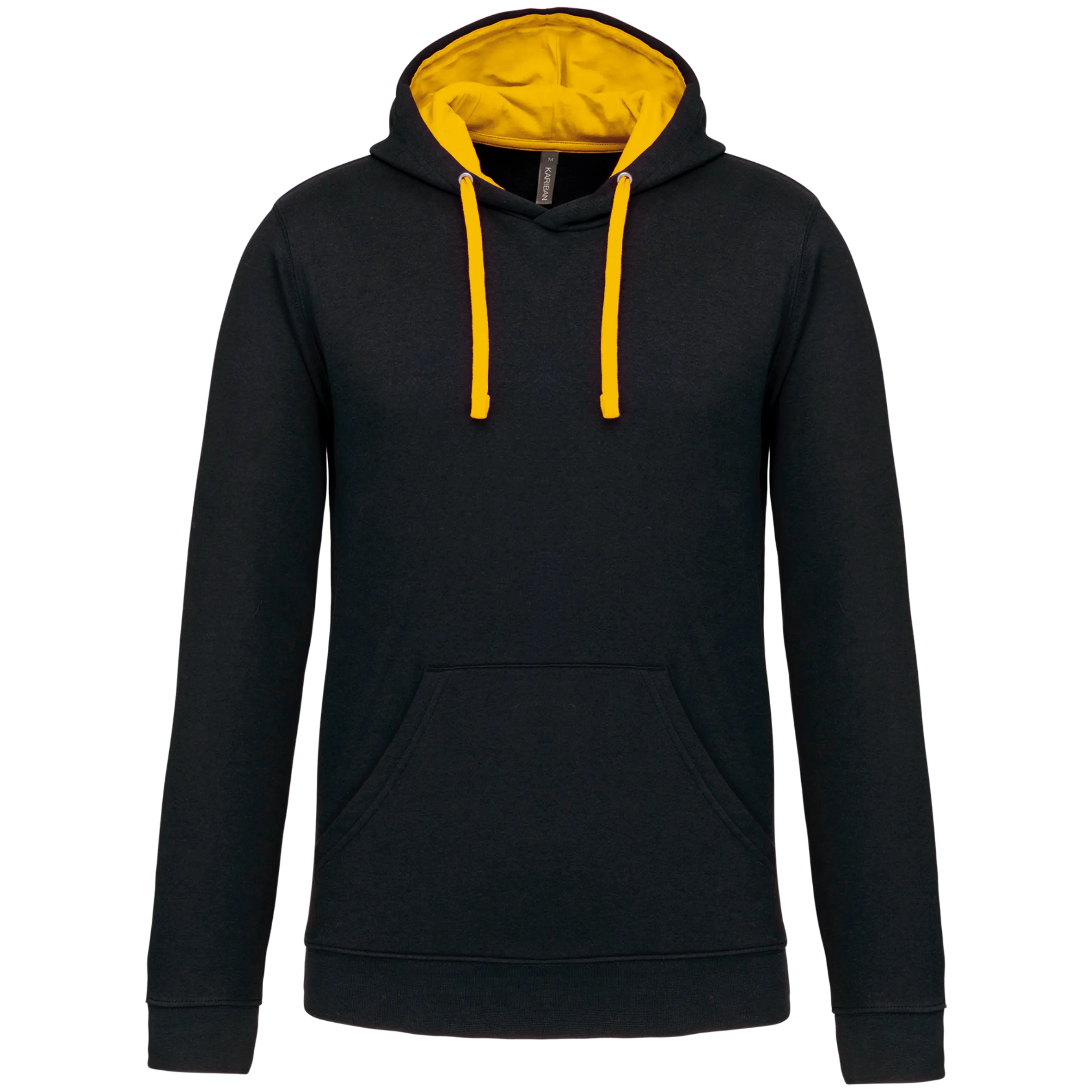 Sudadera capucha contrastada hombre
