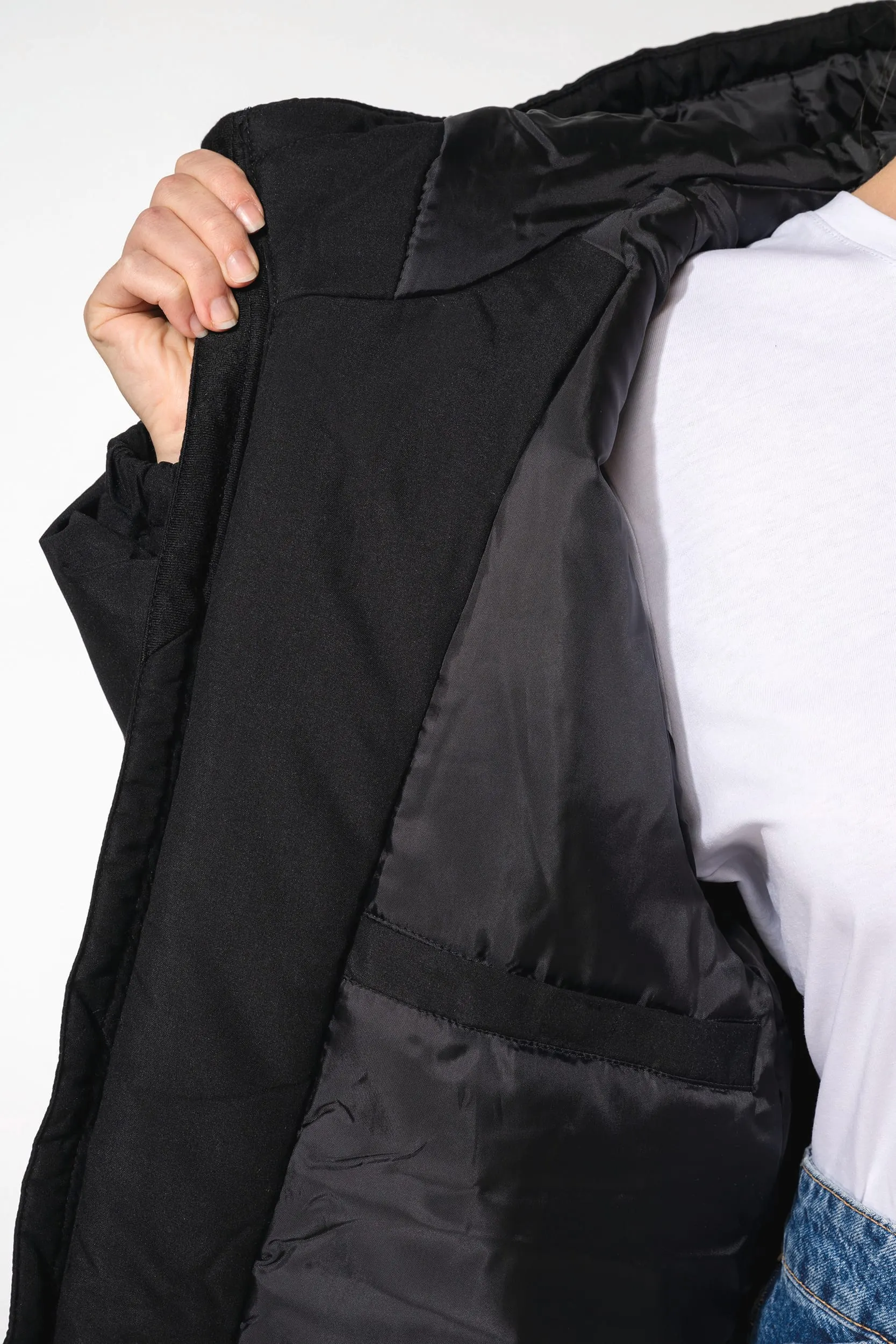 Parka con capucha reciclada unisex