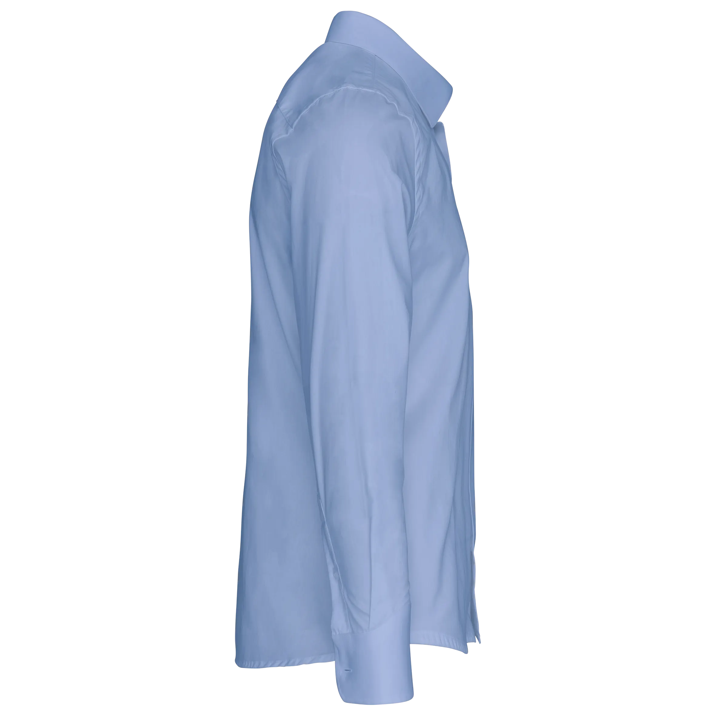 Camisa popelina manga larga hombre
