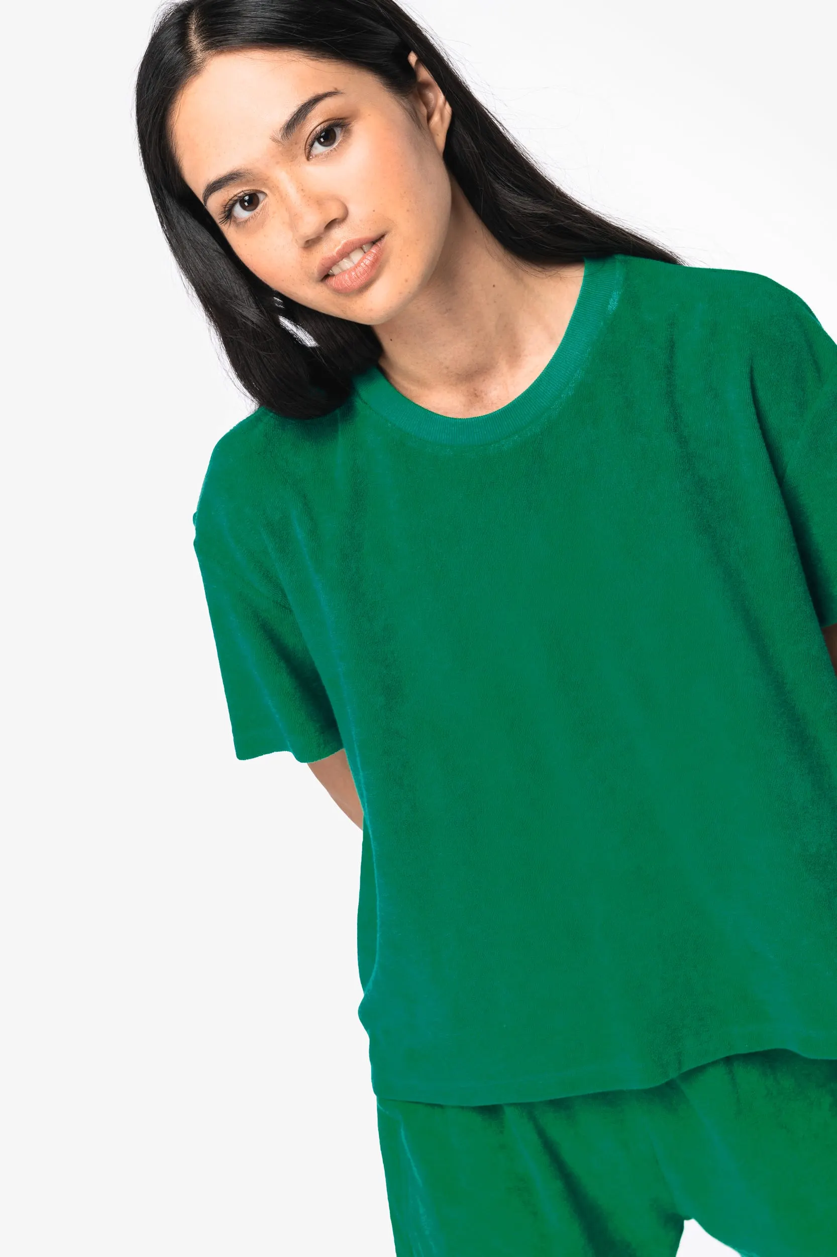 Camiseta ecorresponsable de rizo mujer