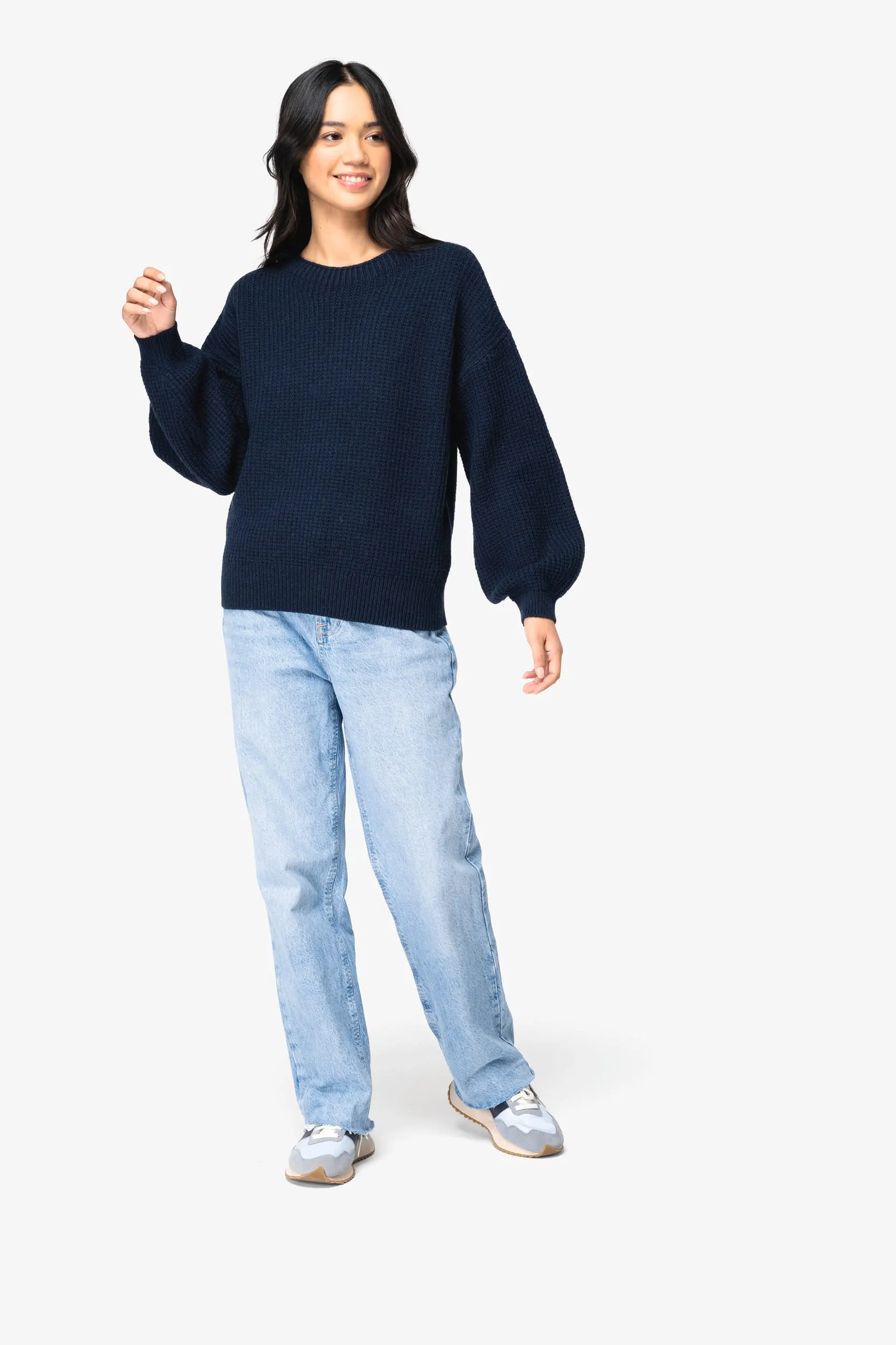 Jersey ecorresponsable de lana merina mujer