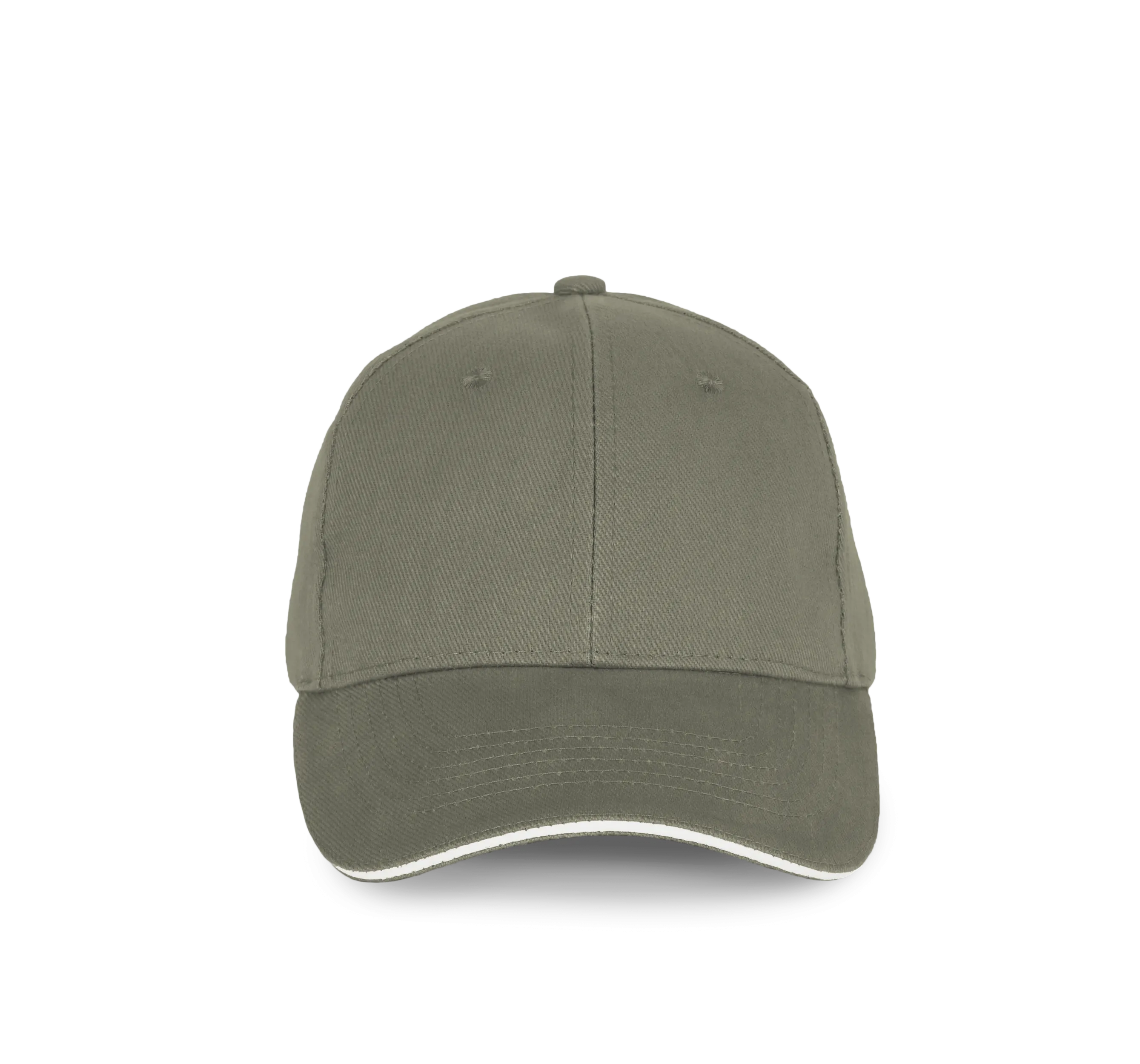 Gorra algodón orgánico con sándwich contrastado - 6 paneles