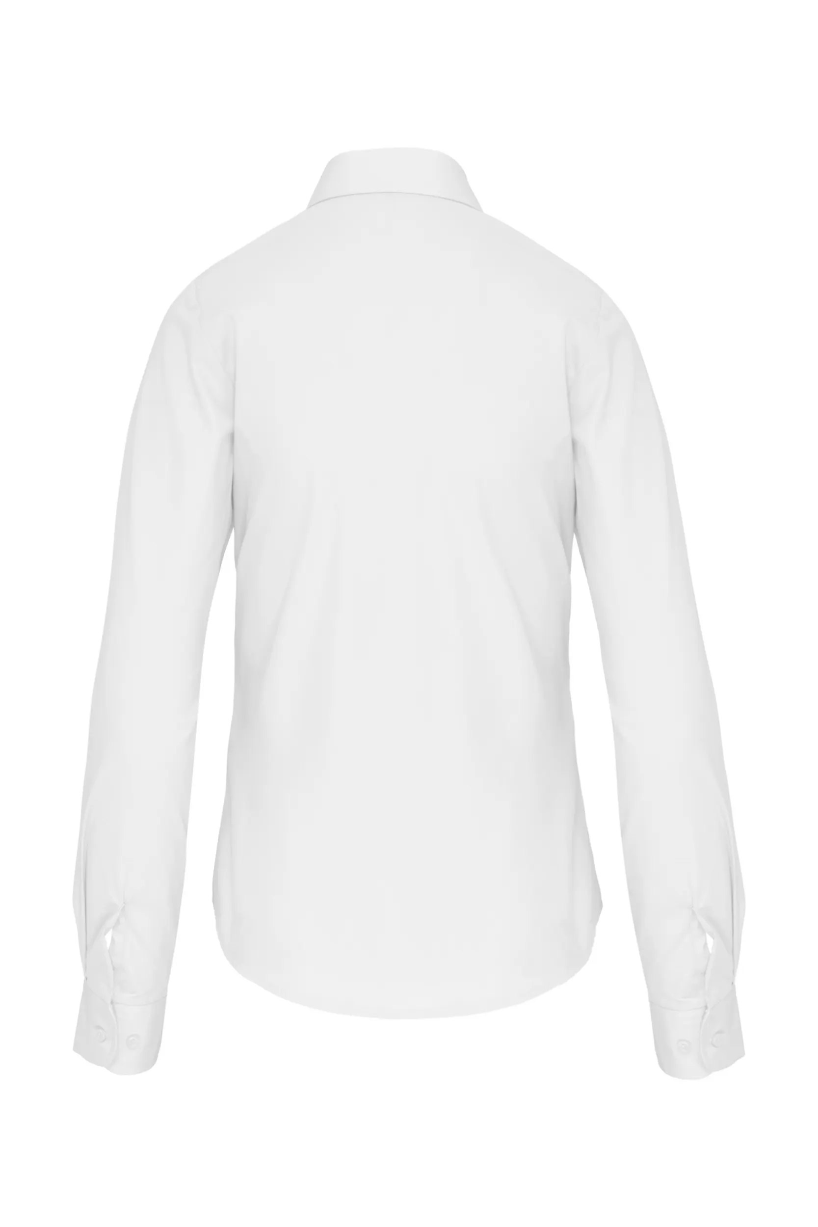 Camisa popelina manga larga mujer