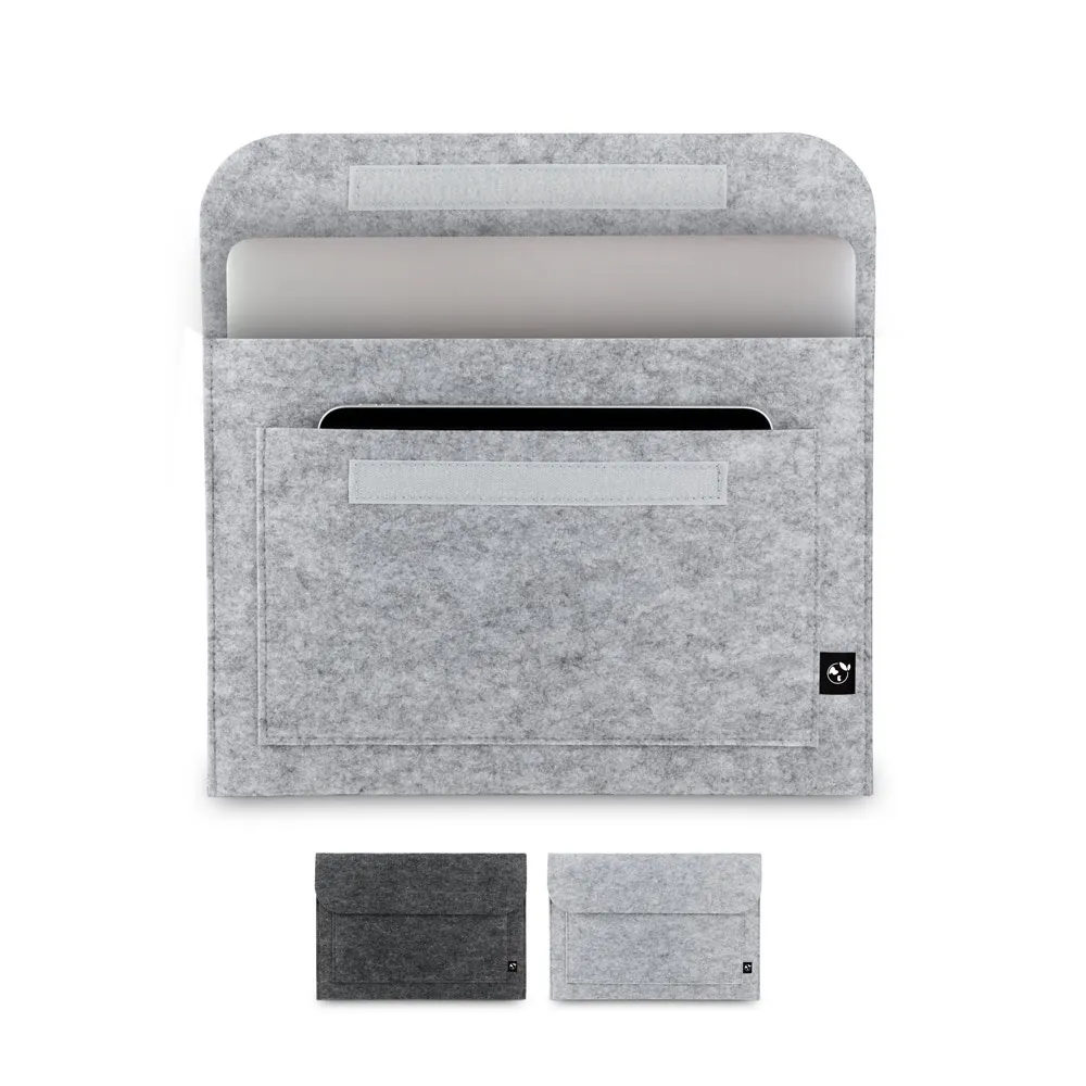 FELPY SLEEVE. Bolsa de fieltro reciclado (100% rPET) para portátil