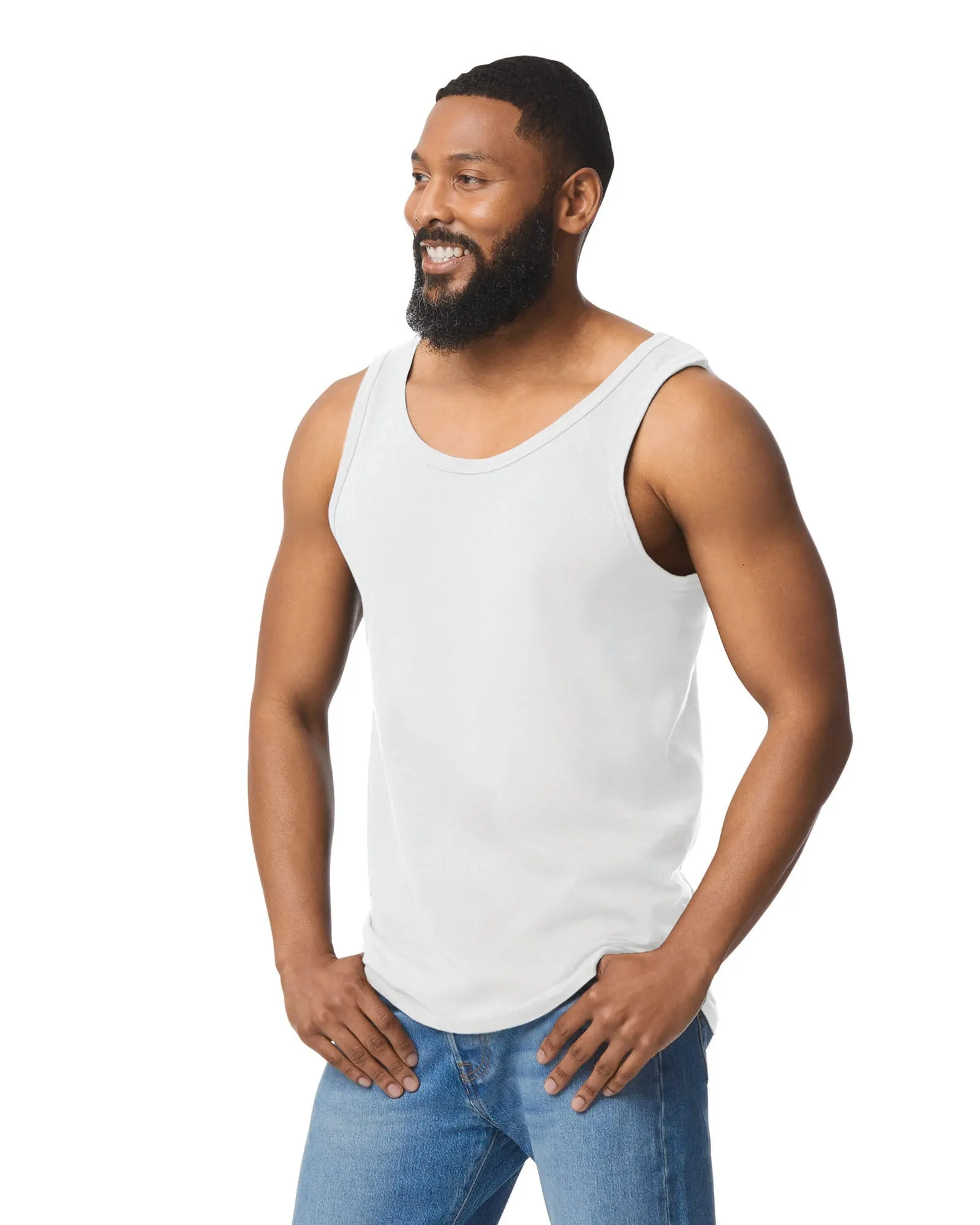 Camiseta SoftStyle sin mangas hombre