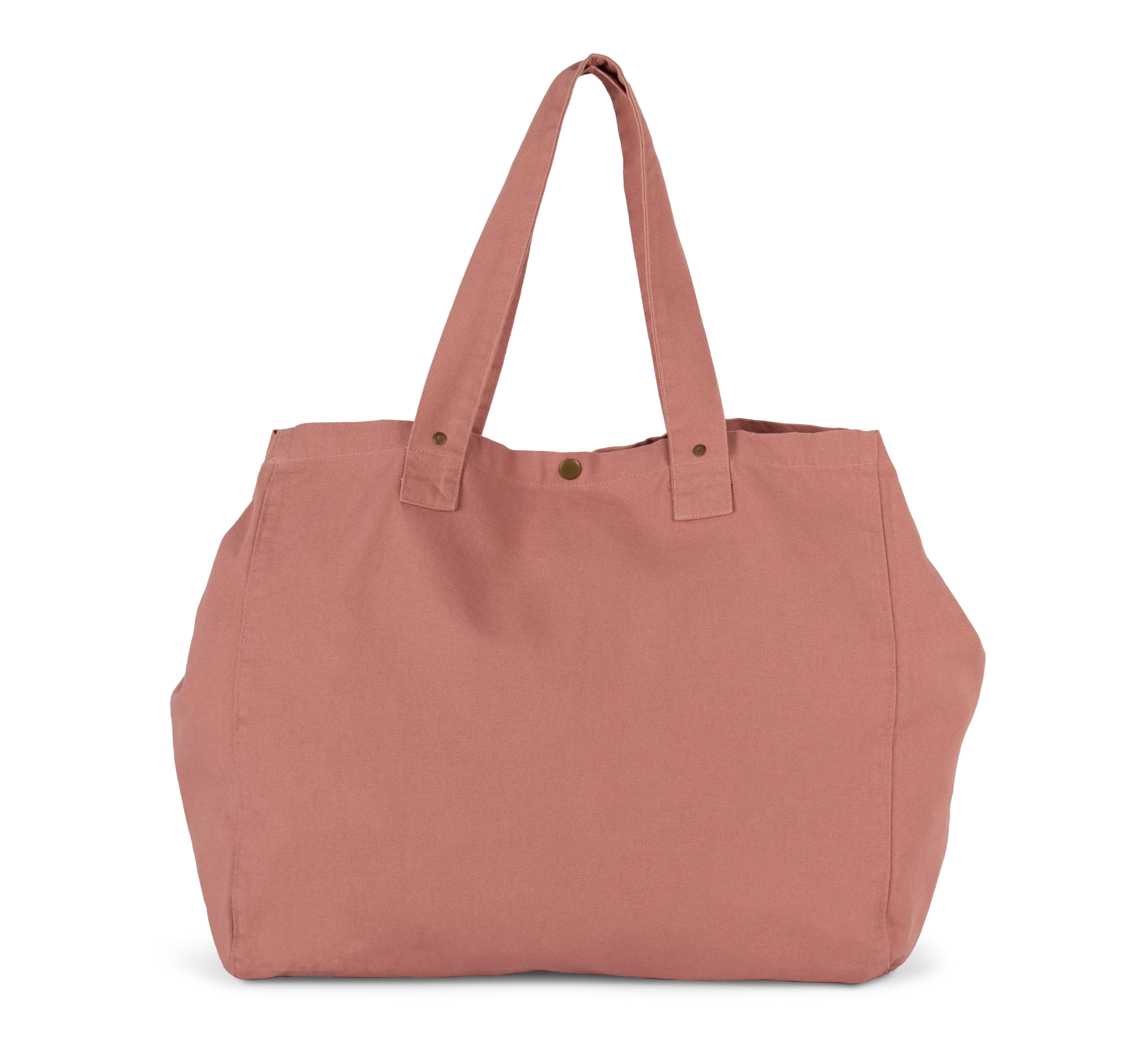 Bolsa shopper de algodón efecto lavado