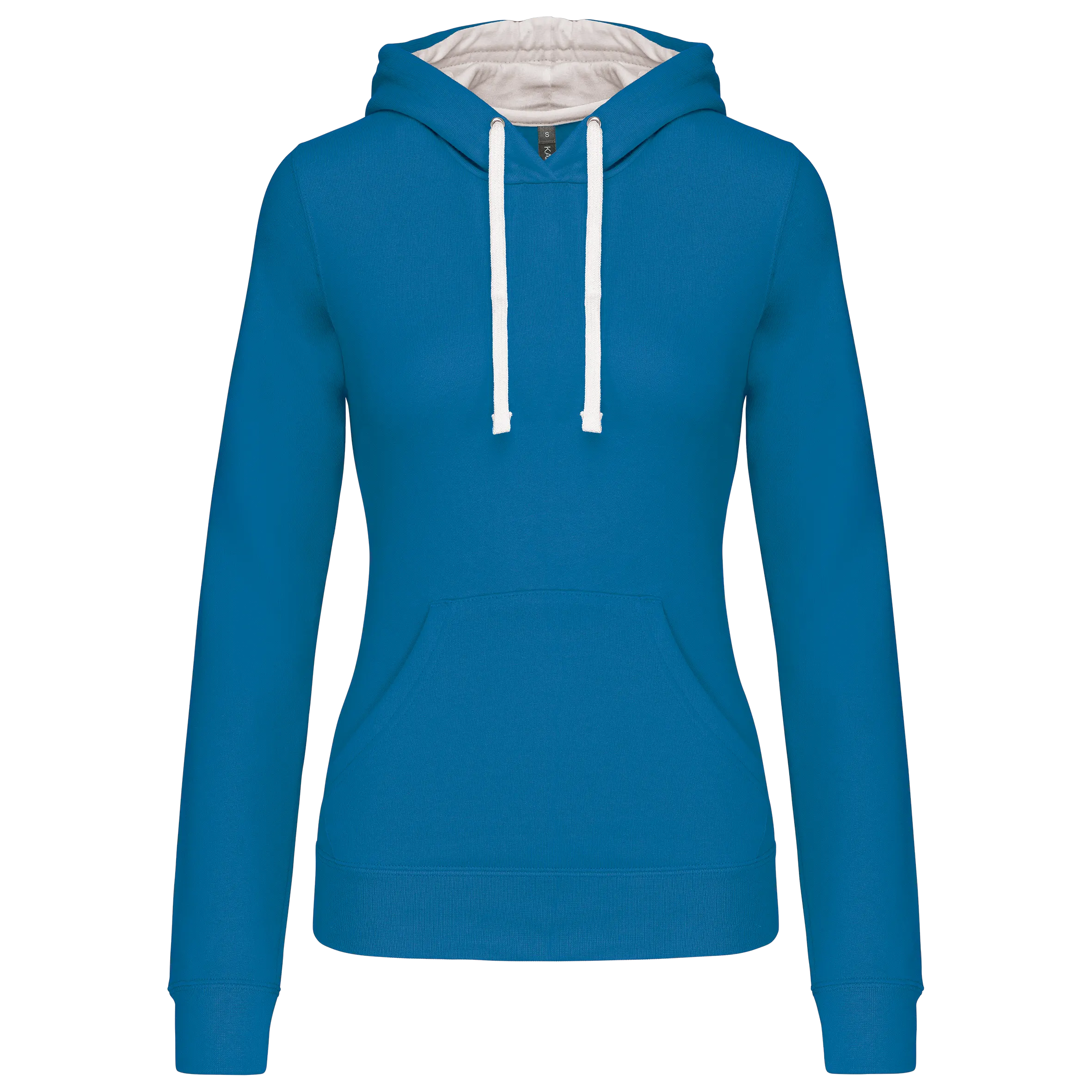 Sudadera capucha contrastada mujer
