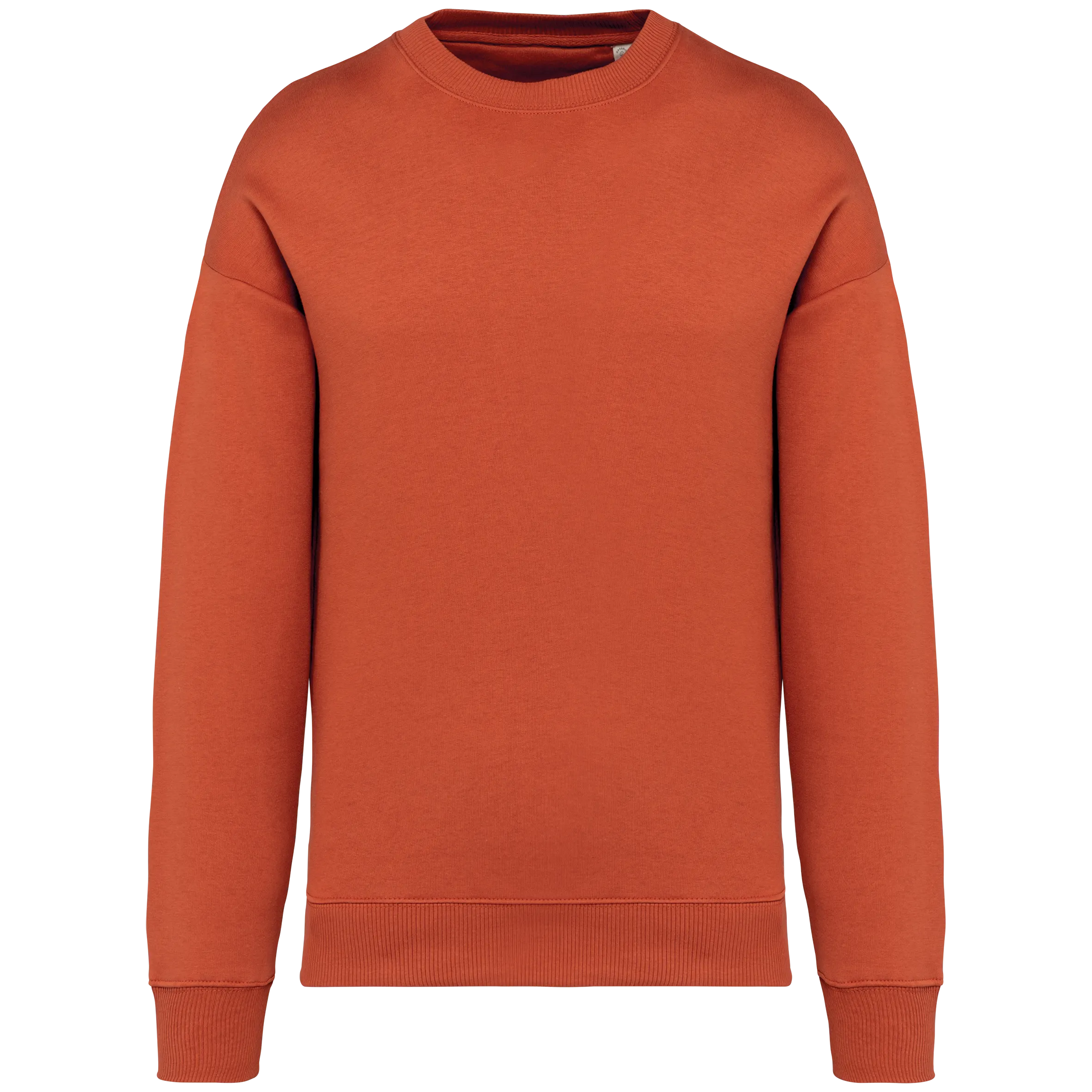 Sudadera ecorresponsable cuello redondo oversize unisex