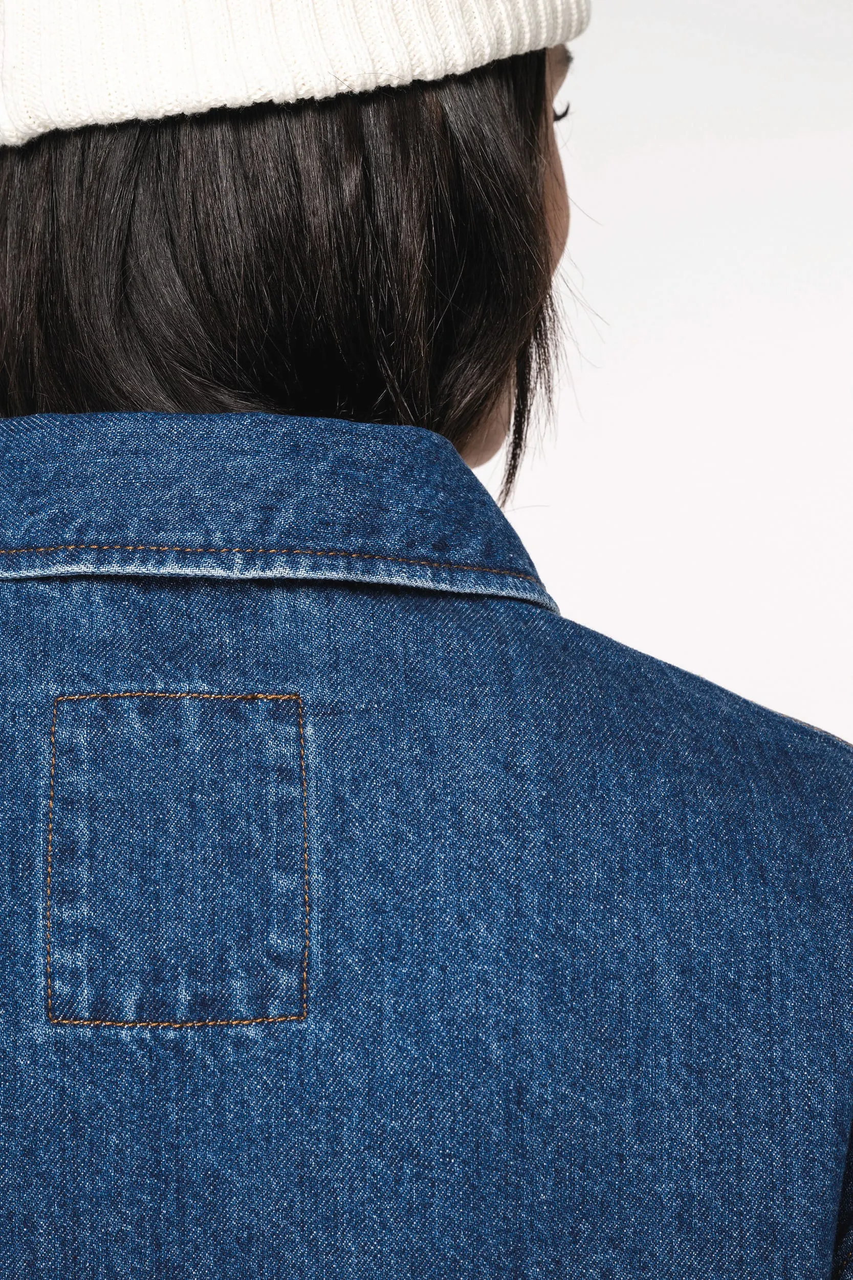 Chaqueta vaquera ecorresponsable de hombros caídos unisex