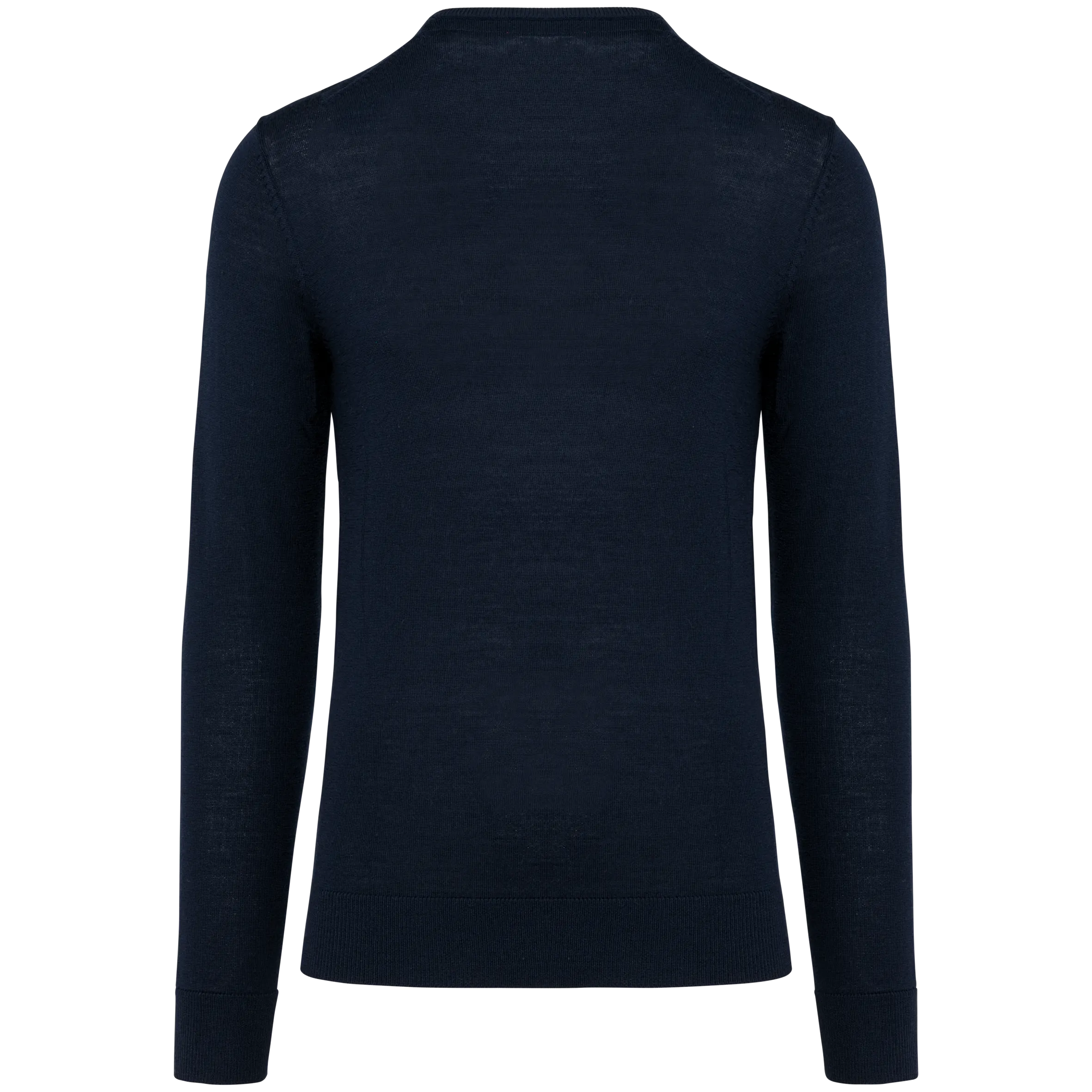 Jersey lana merina cuello de pico hombre