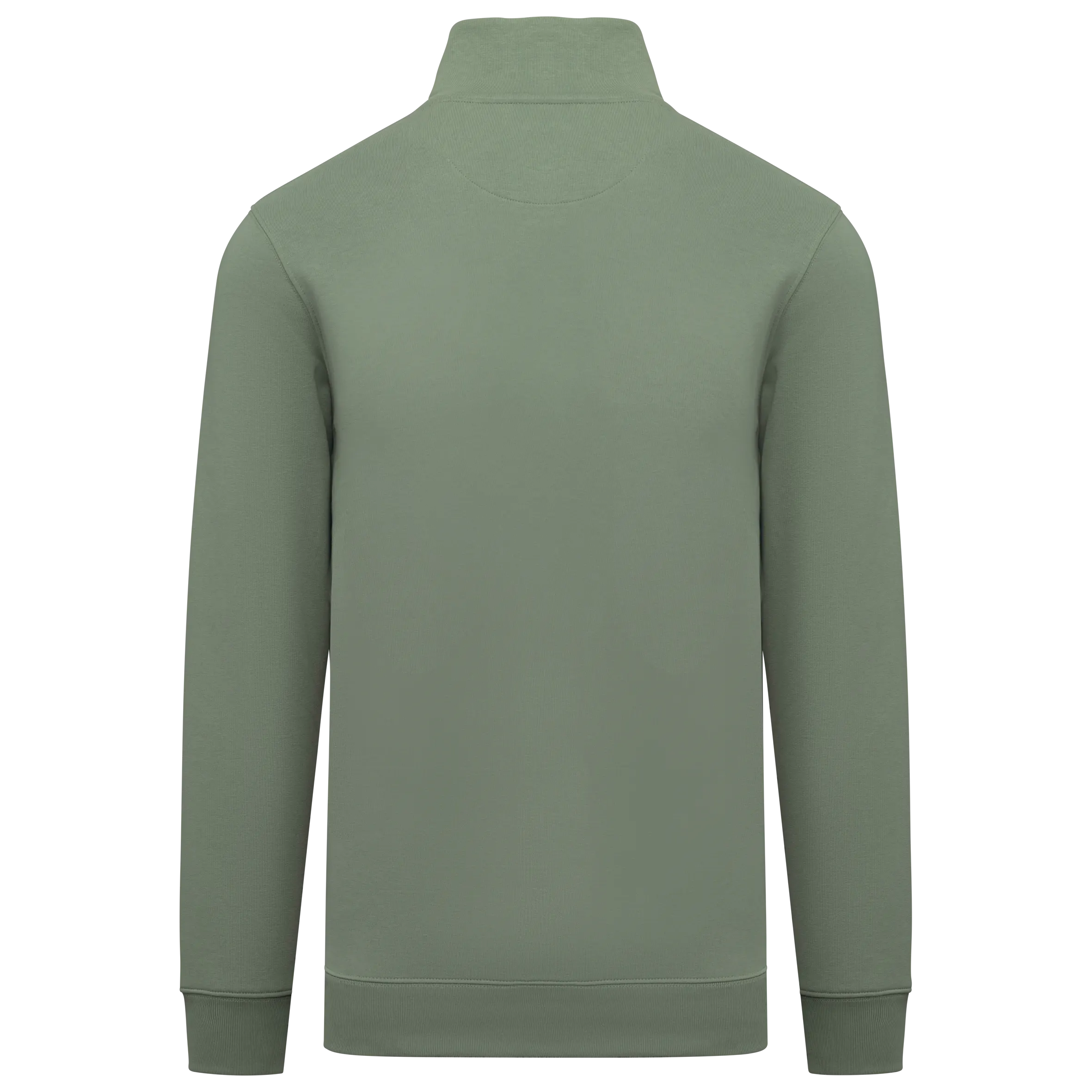 Sudadera ecorresponsable de cuello alto con cremallera hombre