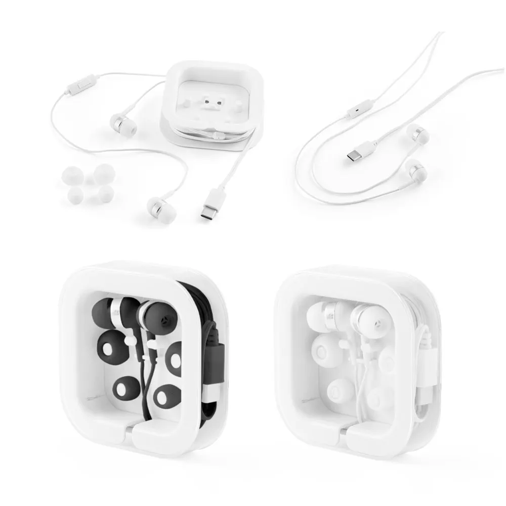 PRESLEY. Auriculares con cable USB-C de 1.2 metros y micrófono ABS integrado