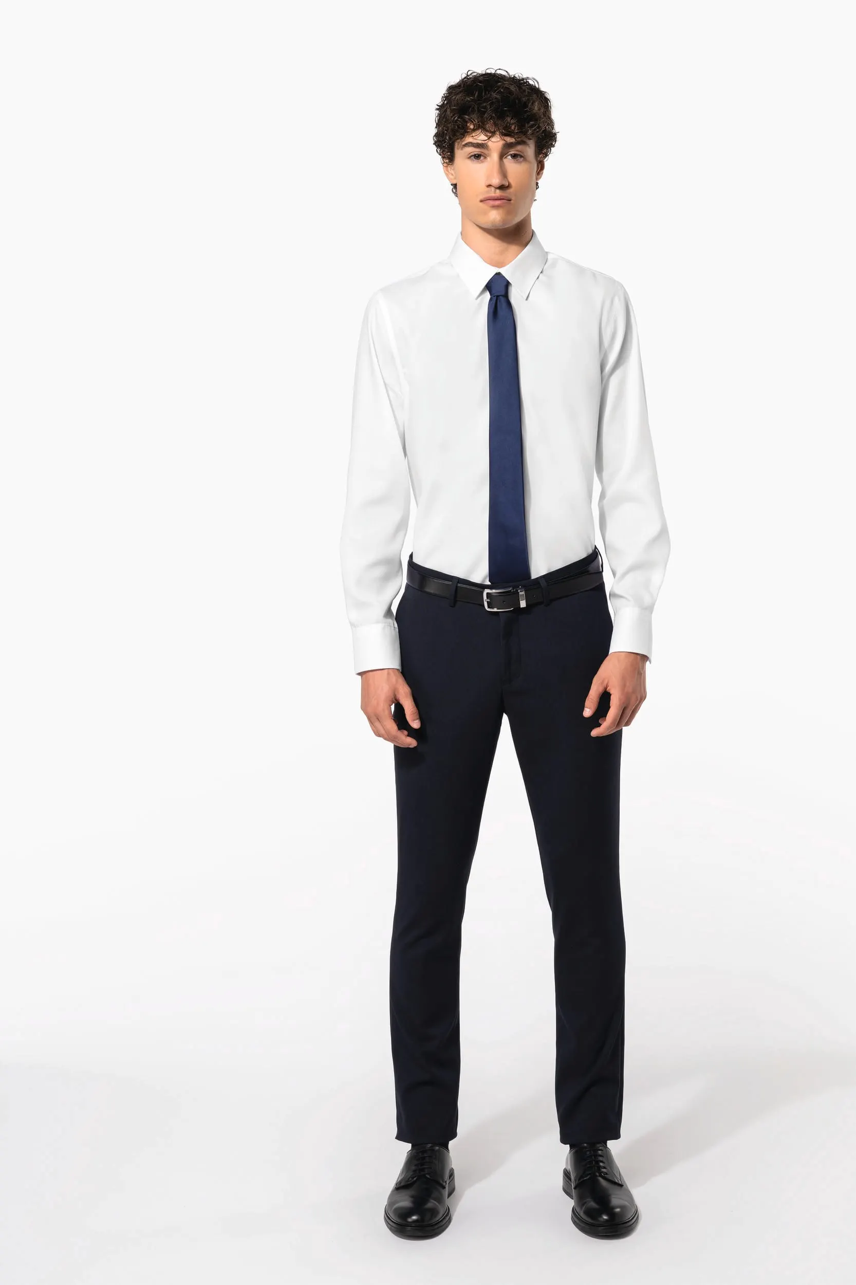 Camisa sin planchado de manga larga hombre