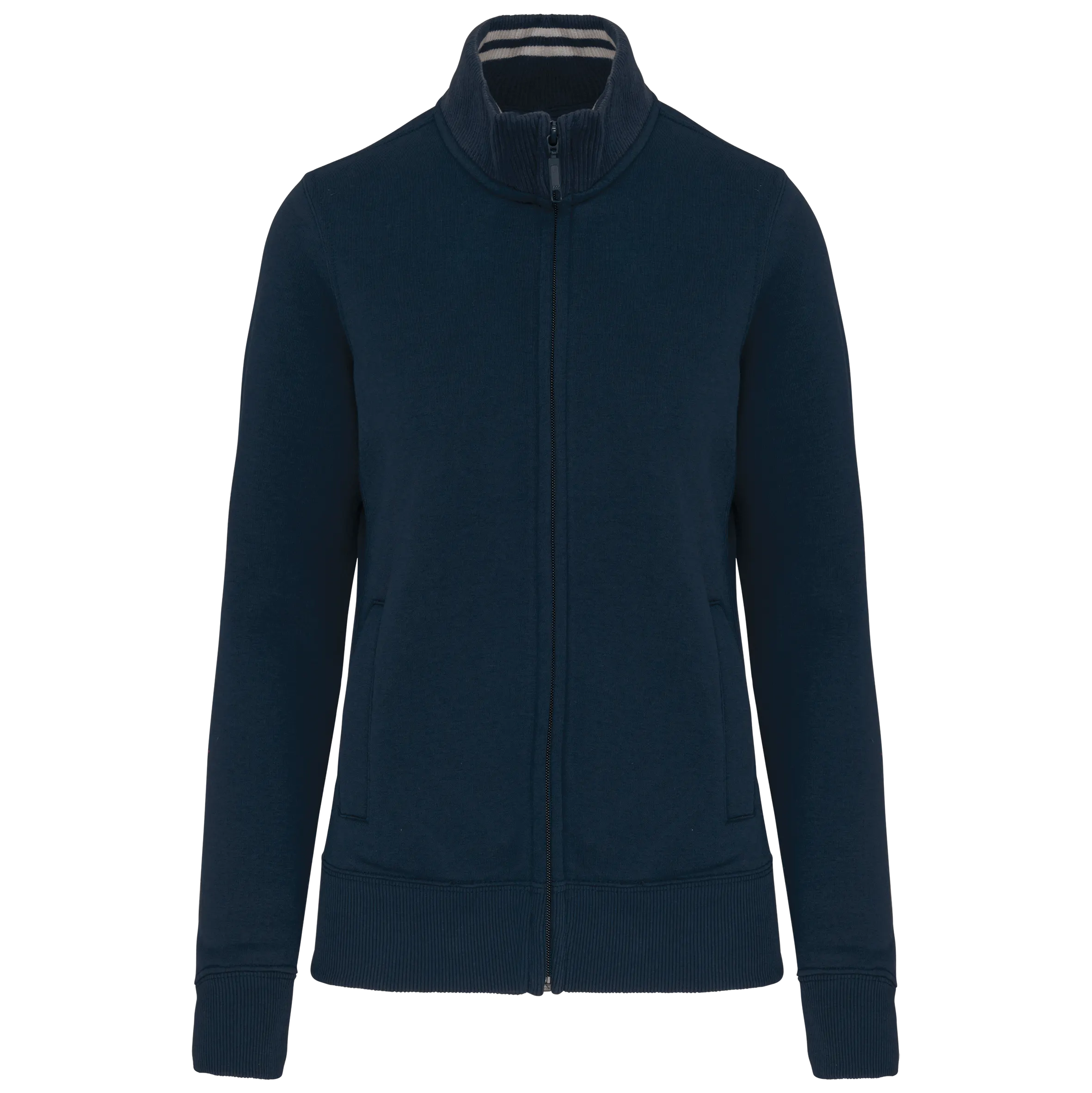 Chaqueta de felpa con cremallera mujer