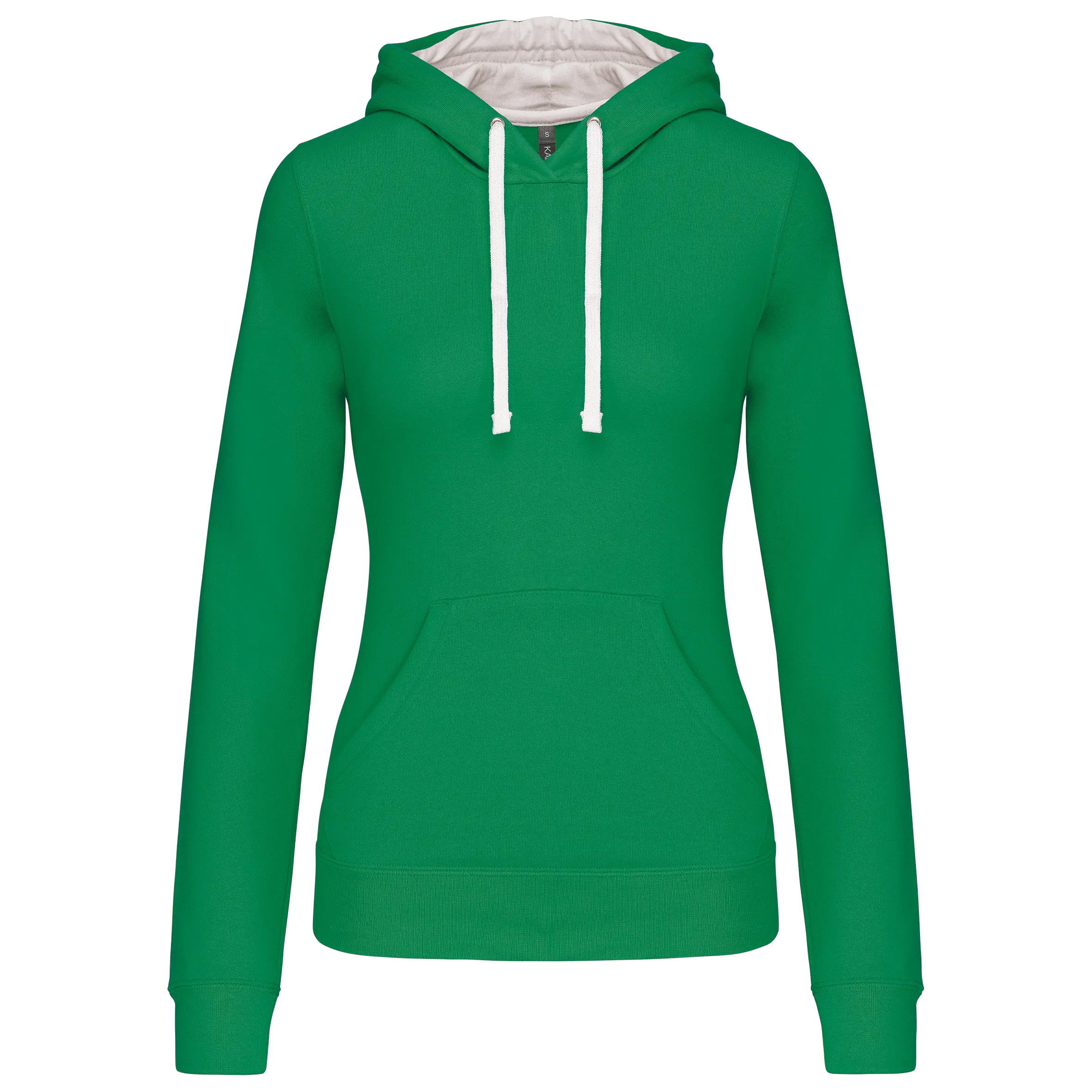 Sudadera capucha contrastada mujer